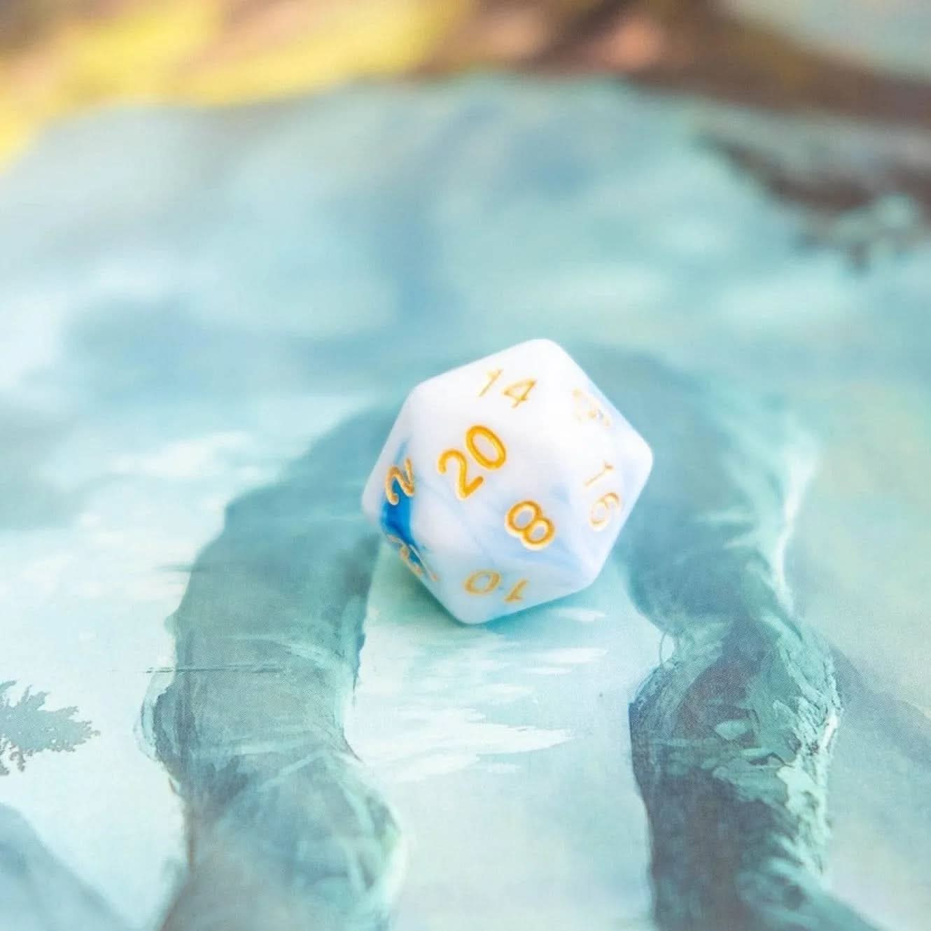 Fluffy Cloud TTRPG Dice Set - Mystery Dice Goblin