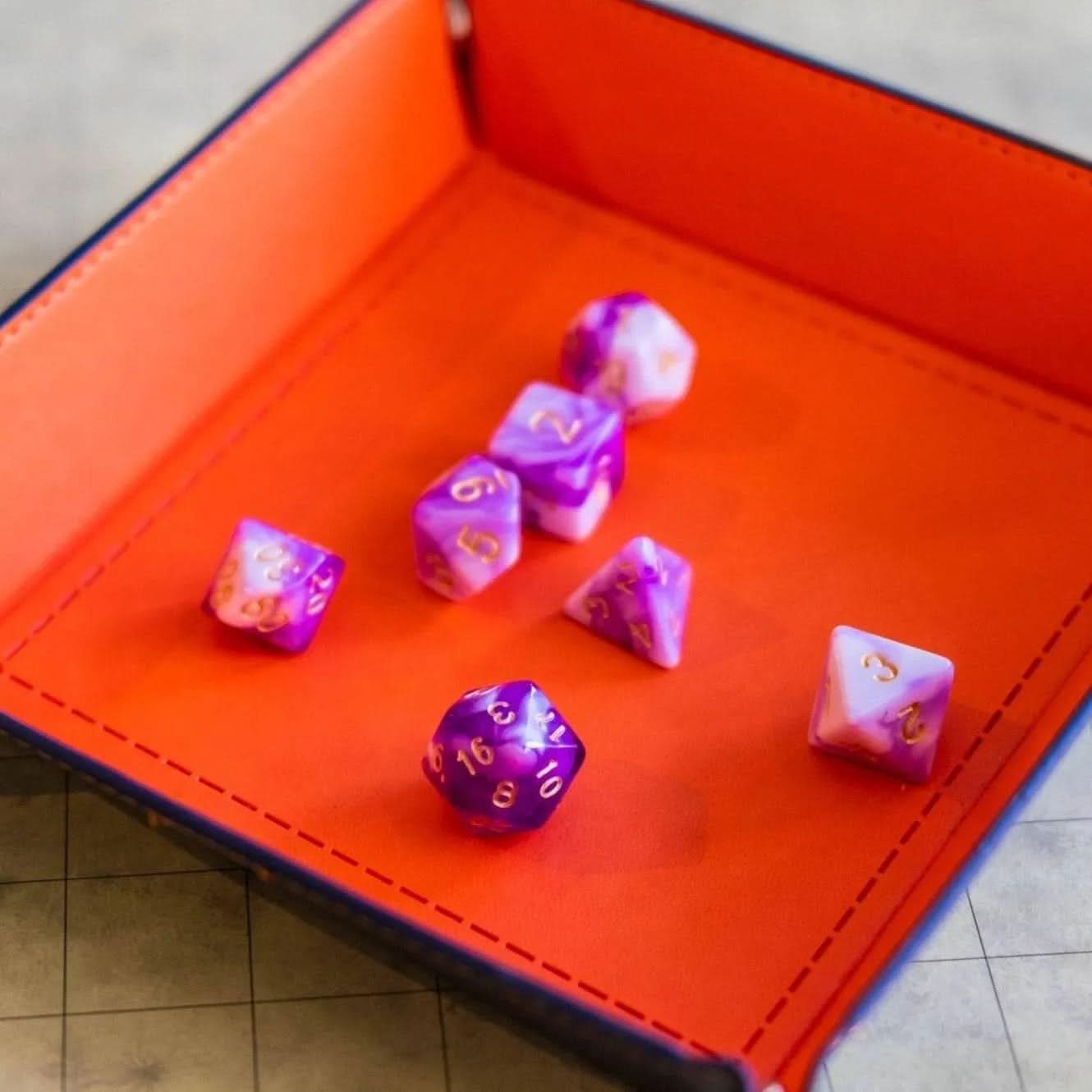 Lady Lavender TTRPG Dice Set - Mystery Dice Goblin