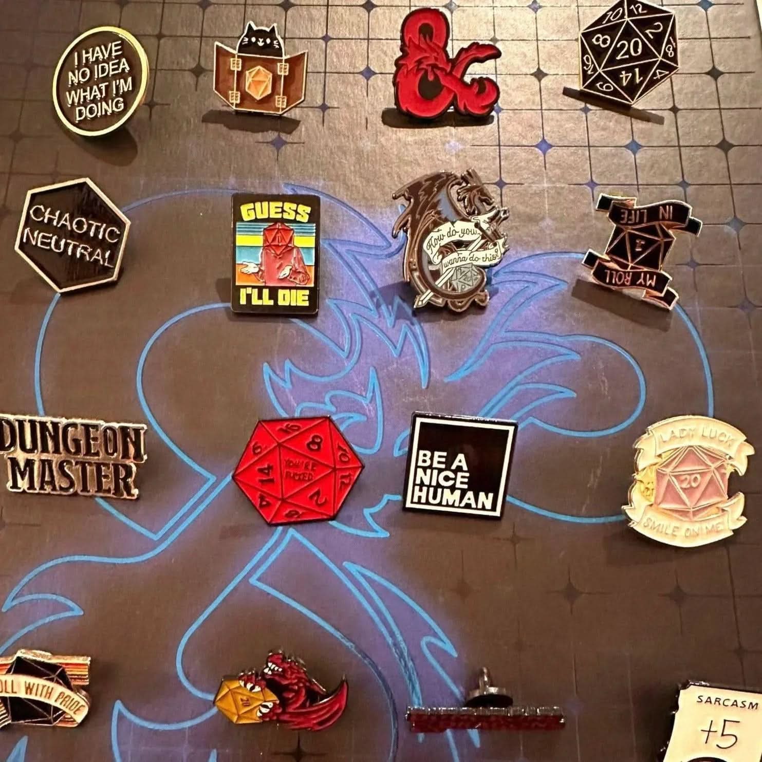 Meowster Cat Pin - Mystery Dice Goblin