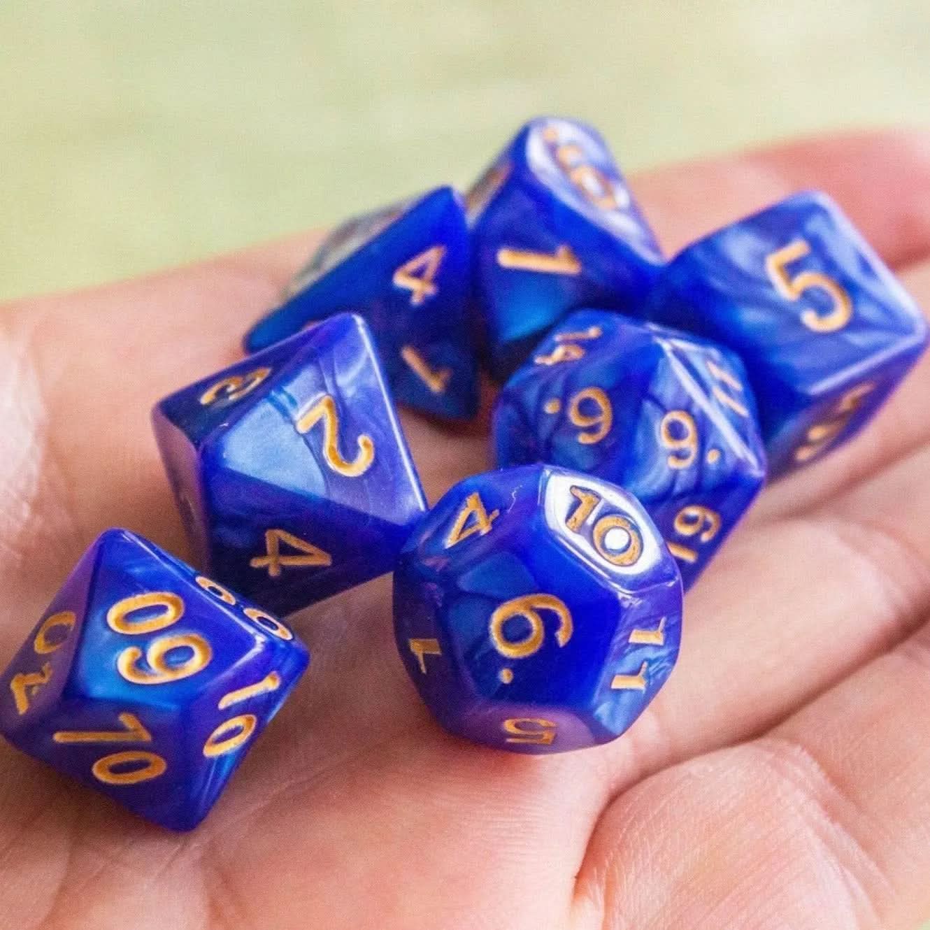 Purple Pearl Dice Set