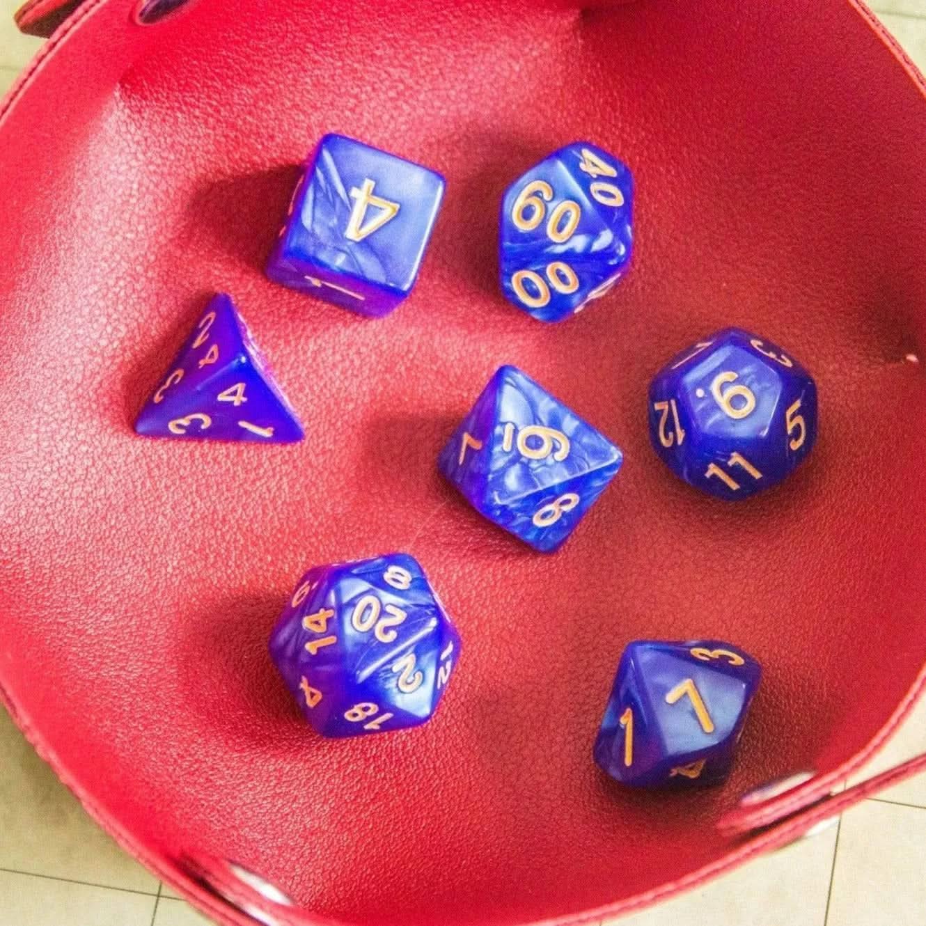 Purple Pearl Dice Set