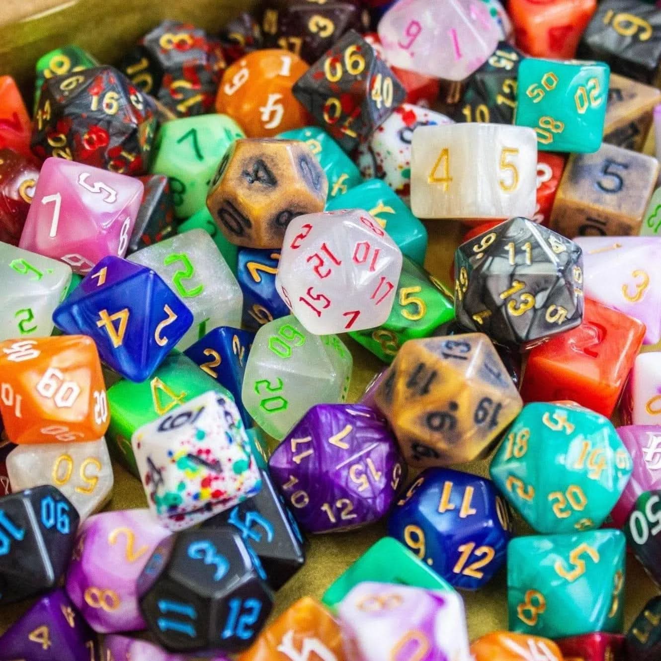 Mismatched Dice TTRPG Mystery Dice Set - Mystery Dice Goblin