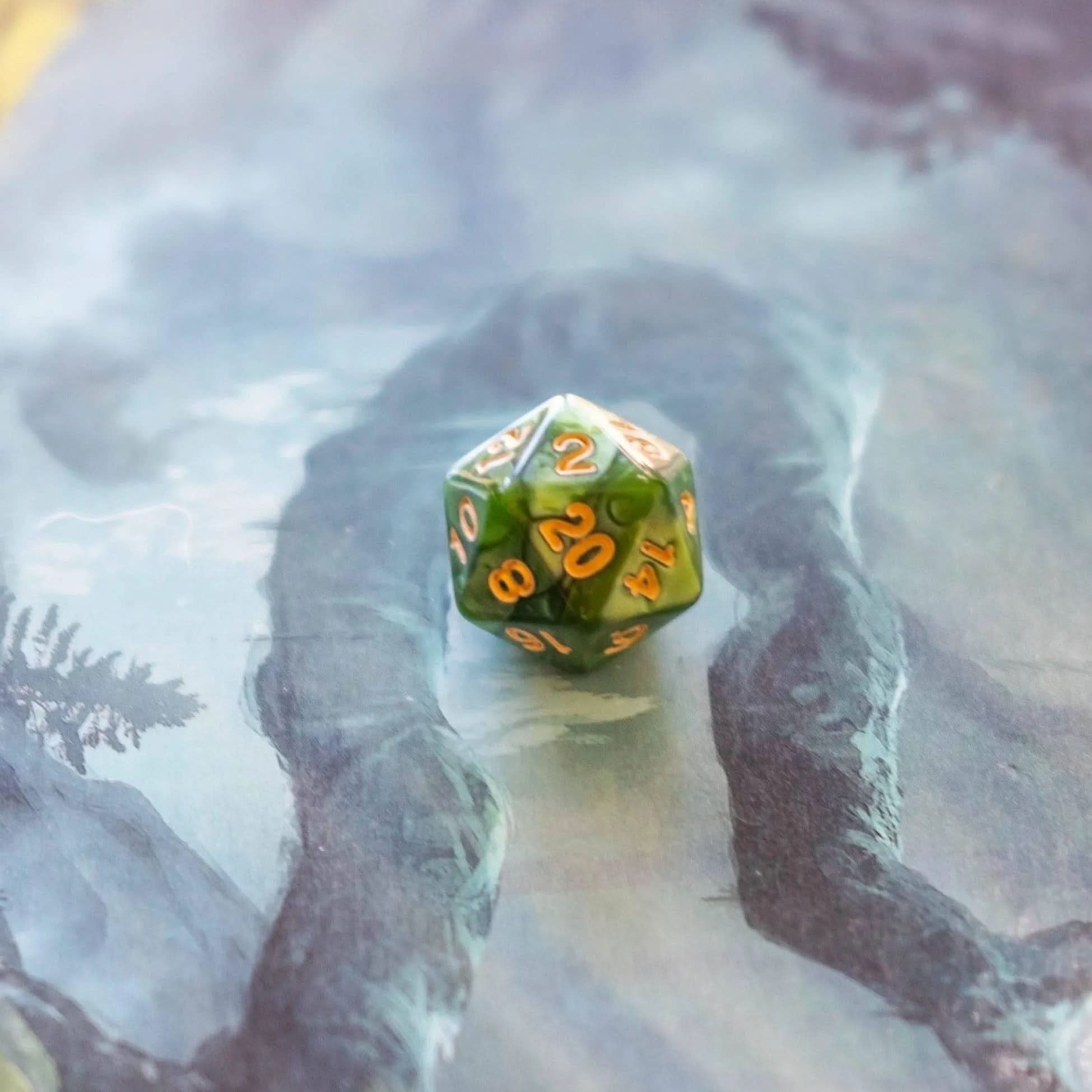 Ogre Green Pearl Dice Set