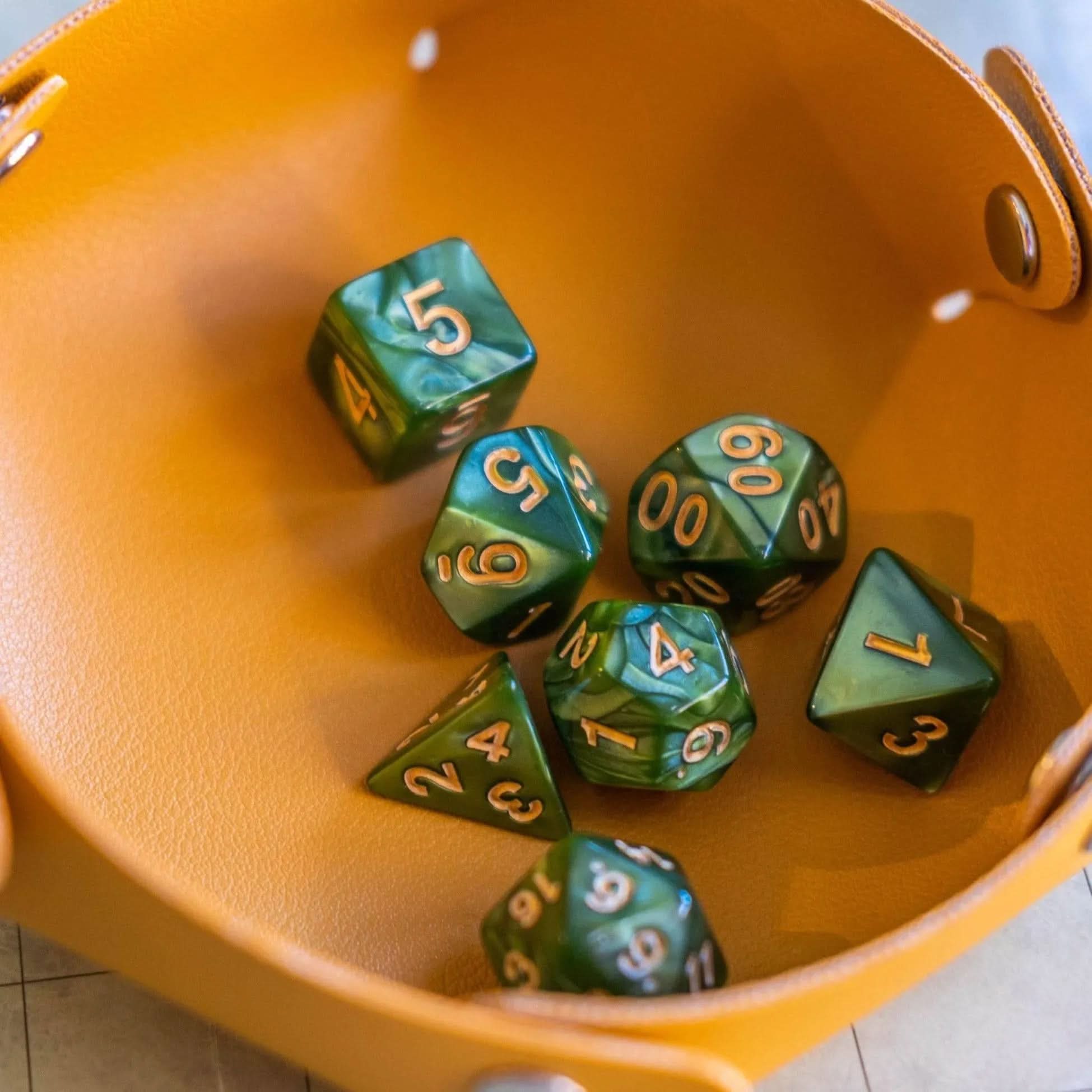 Ogre Green TTRPG Dice Set - Mystery Dice Goblin
