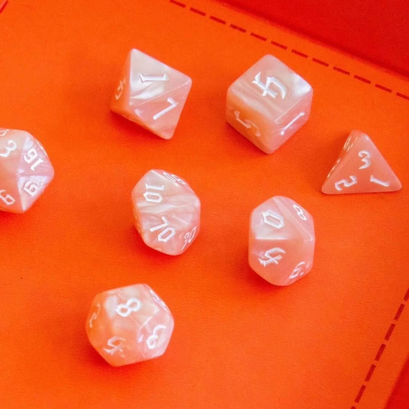 Peach Mist Dice Set