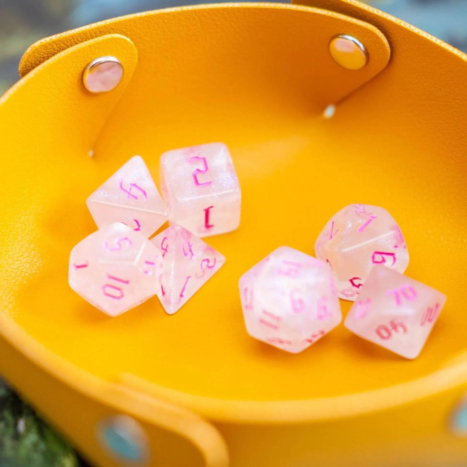 Pink Fog TTRPG Dice Set - Mystery Dice Goblin