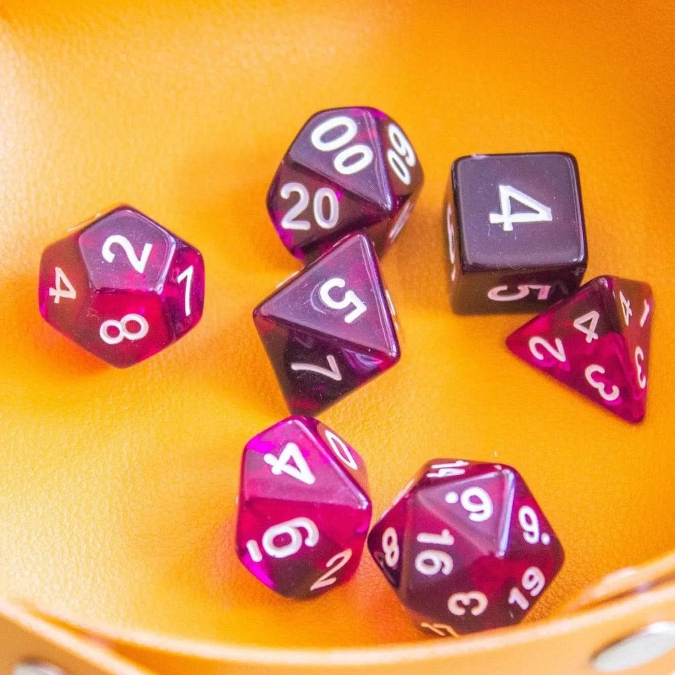 Purple Smoke TTRPG Dice Set - Mystery Dice Goblin