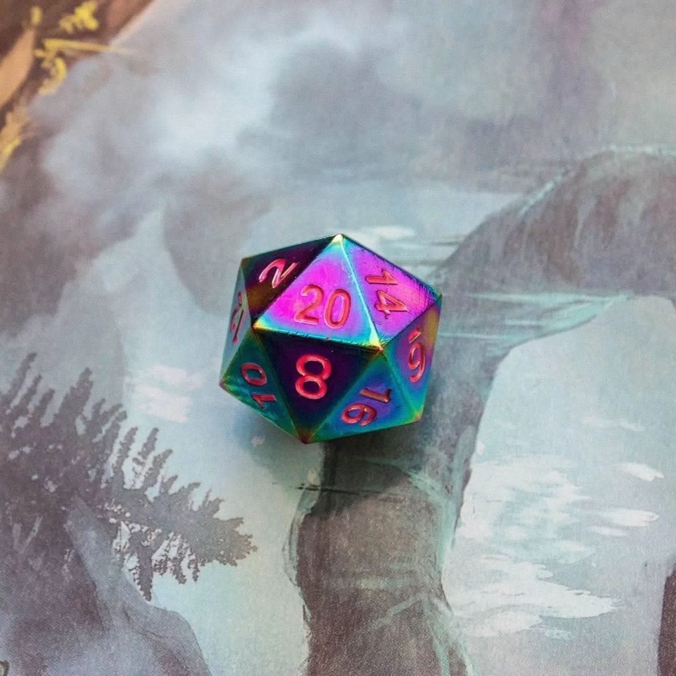 Rainbow Metal Dice Set - Mystery Dice Goblin