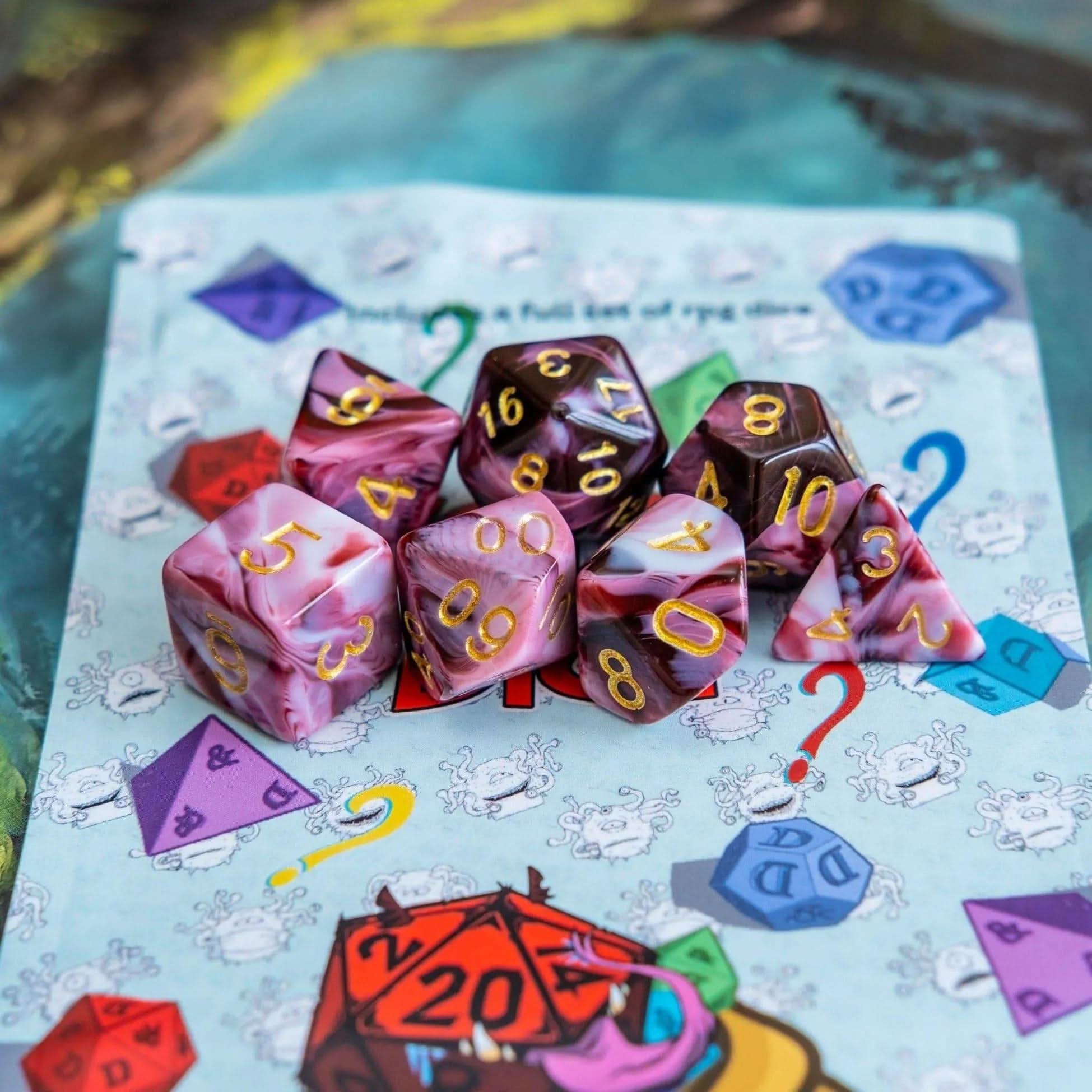 Raspberry Ripple Red Dice - Mystery Dice Goblin