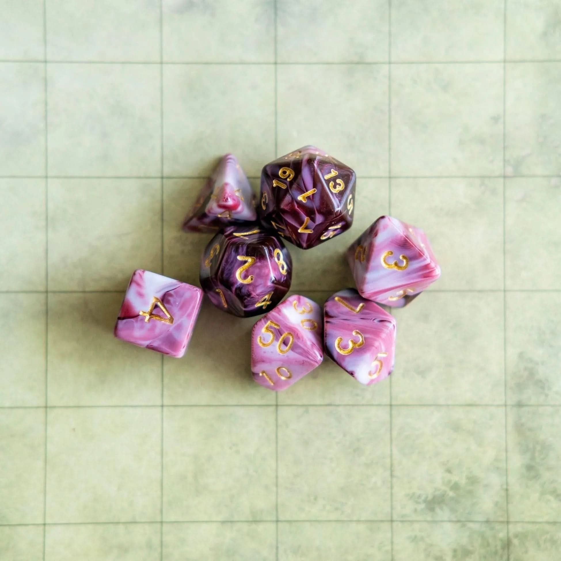 Raspberry Ripple Red Dice - Mystery Dice Goblin