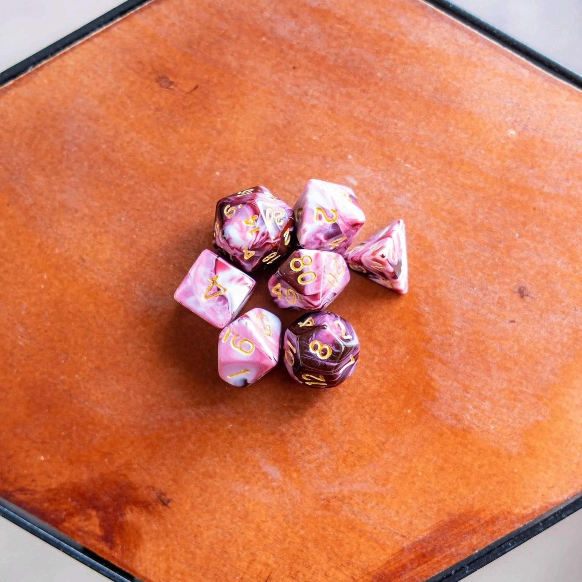 Raspberry Ripple Red Dice - Mystery Dice Goblin