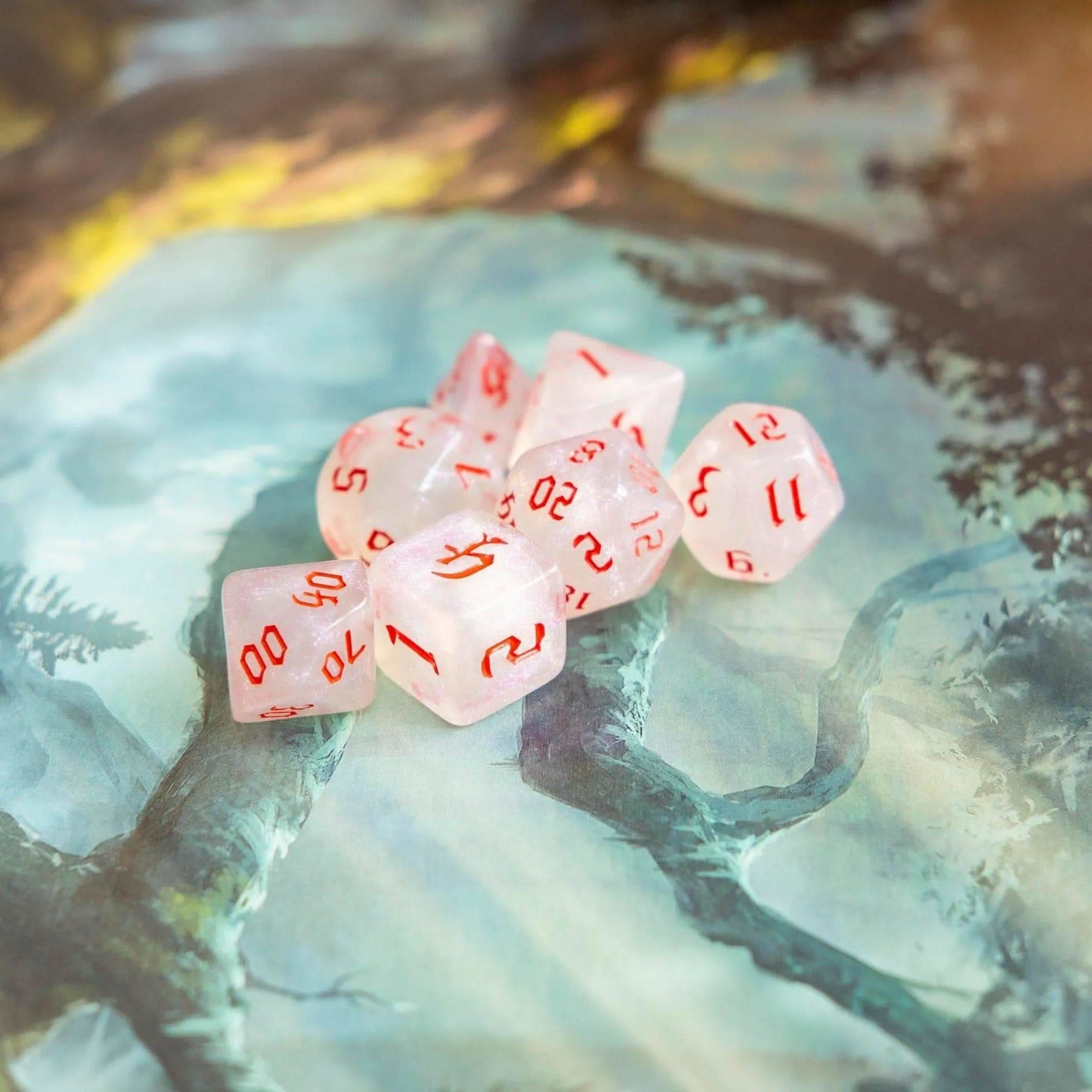 Red Fog TTRPG Dice Set - Mystery Dice Goblin
