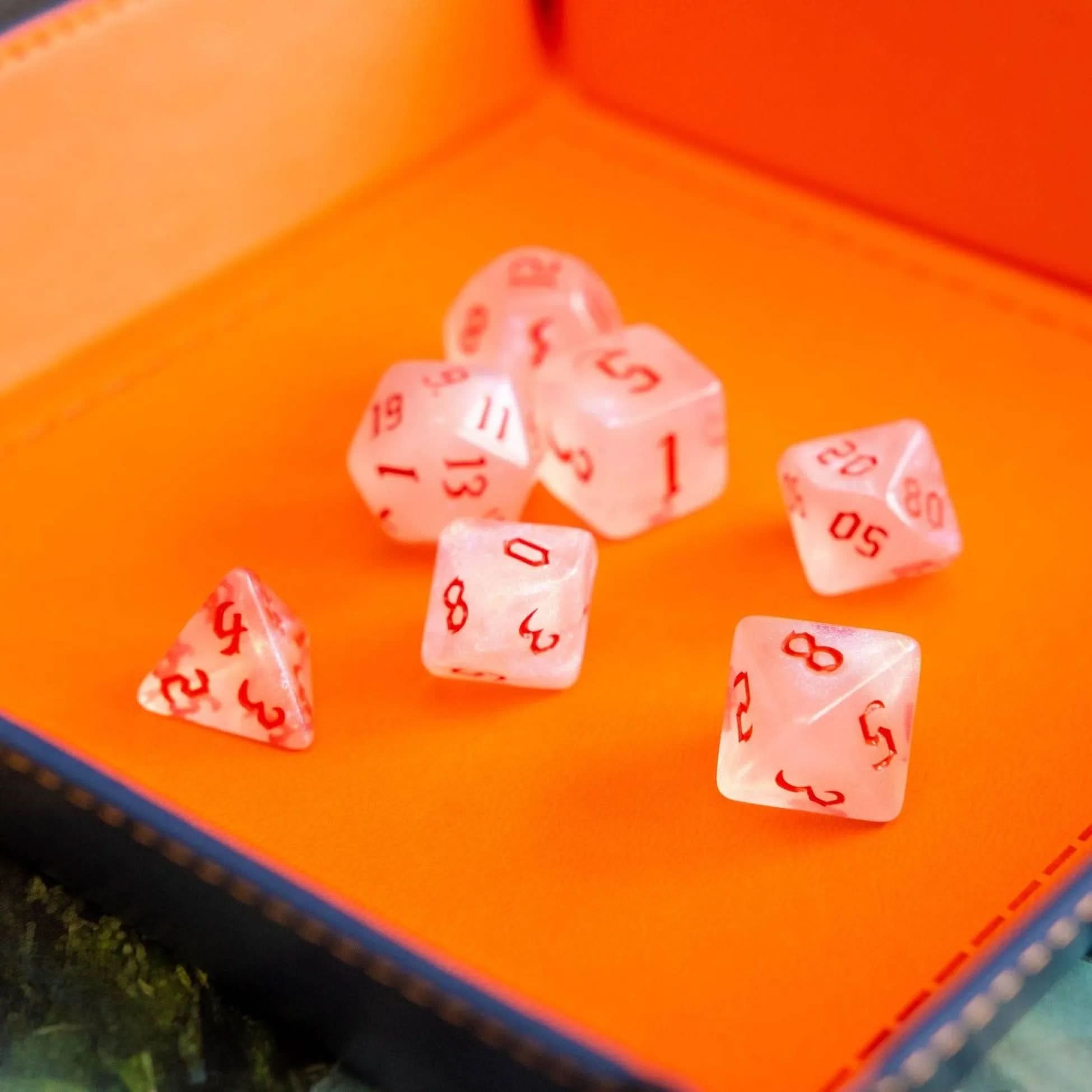 Red Fog TTRPG Dice Set - Mystery Dice Goblin