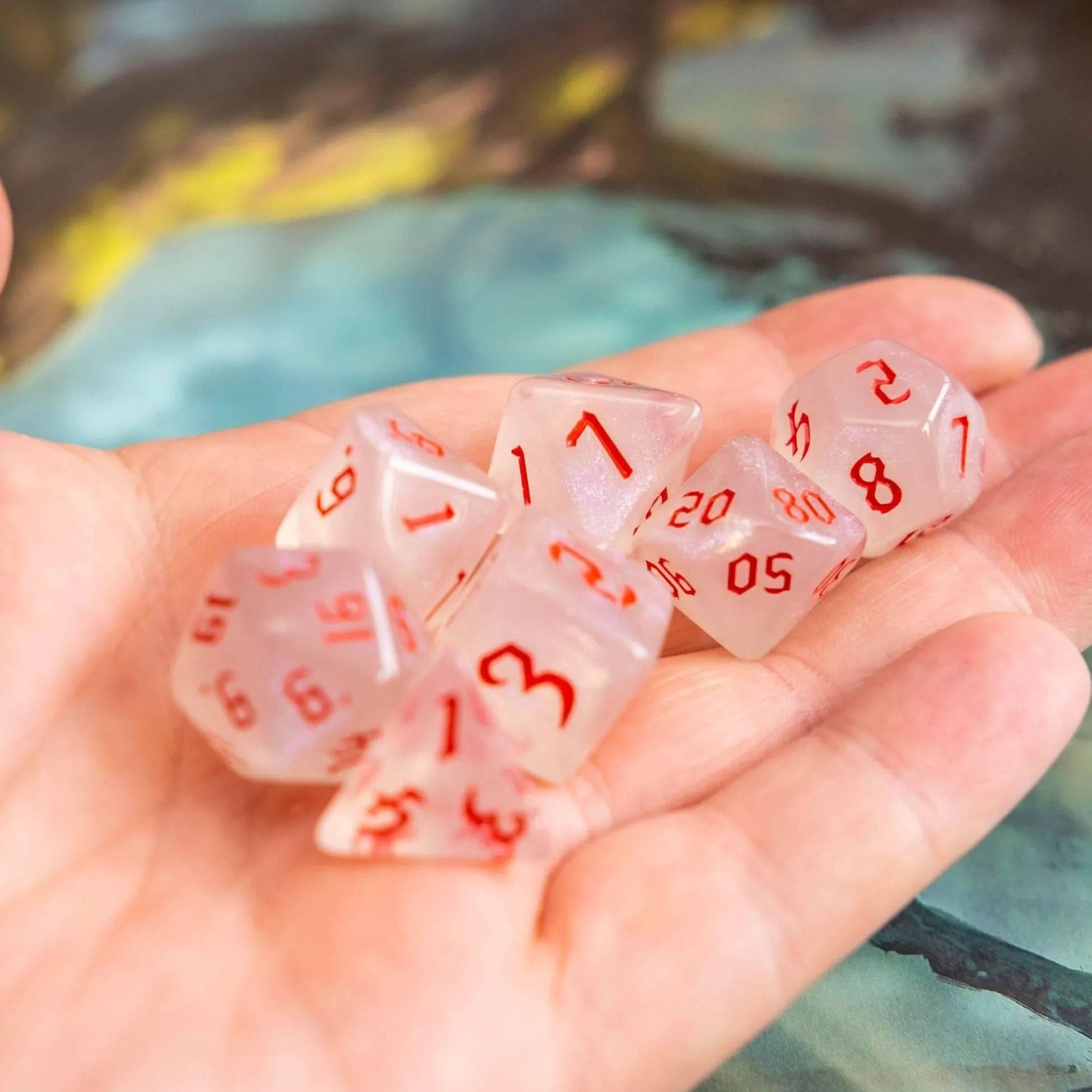 Red Fog TTRPG Dice Set - Mystery Dice Goblin