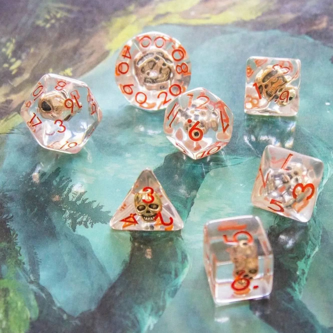 Skull Crusher TTRPG Dice Set - Mystery Dice Goblin