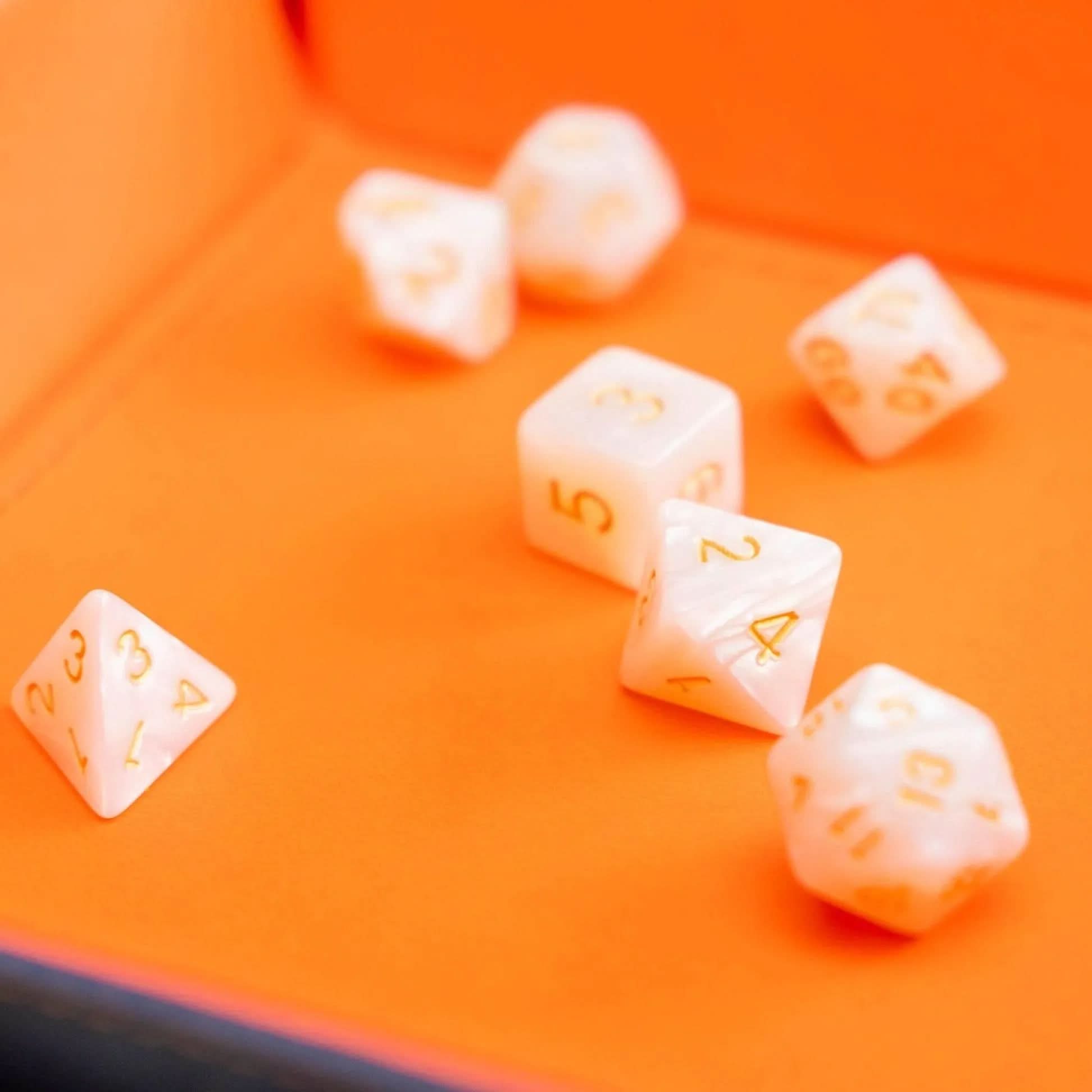 Pearl White Dice Set