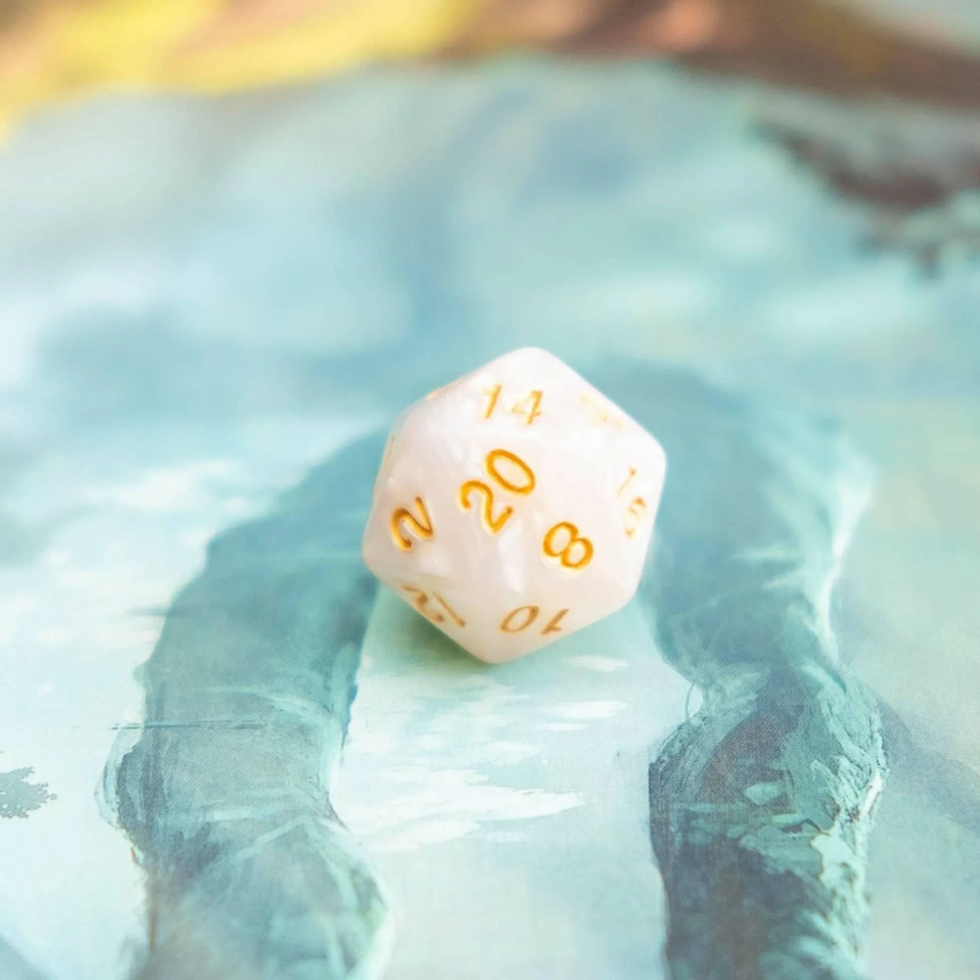 Pearl White Dice Set