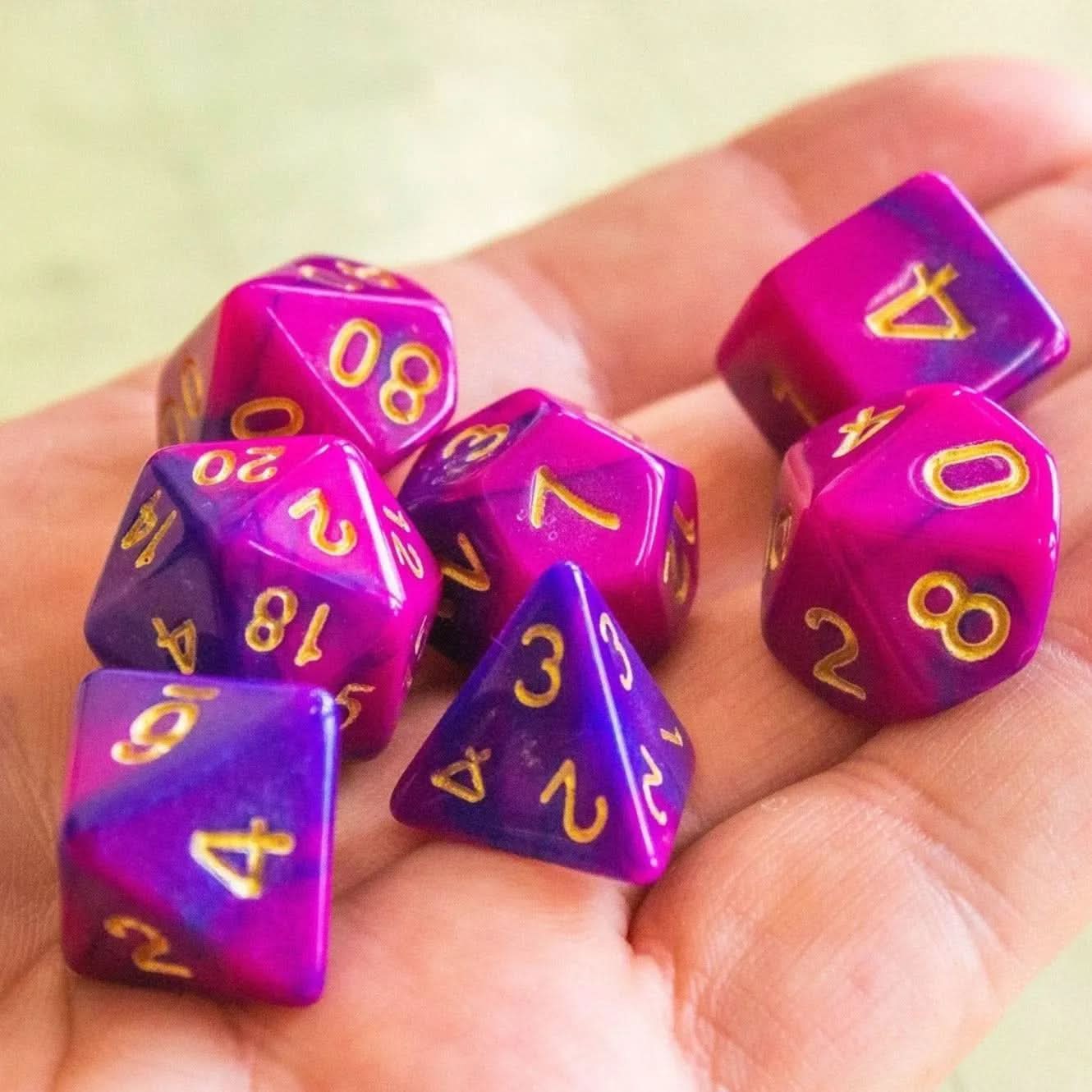 Slush-puppy Purple Dice - Mystery Dice Goblin