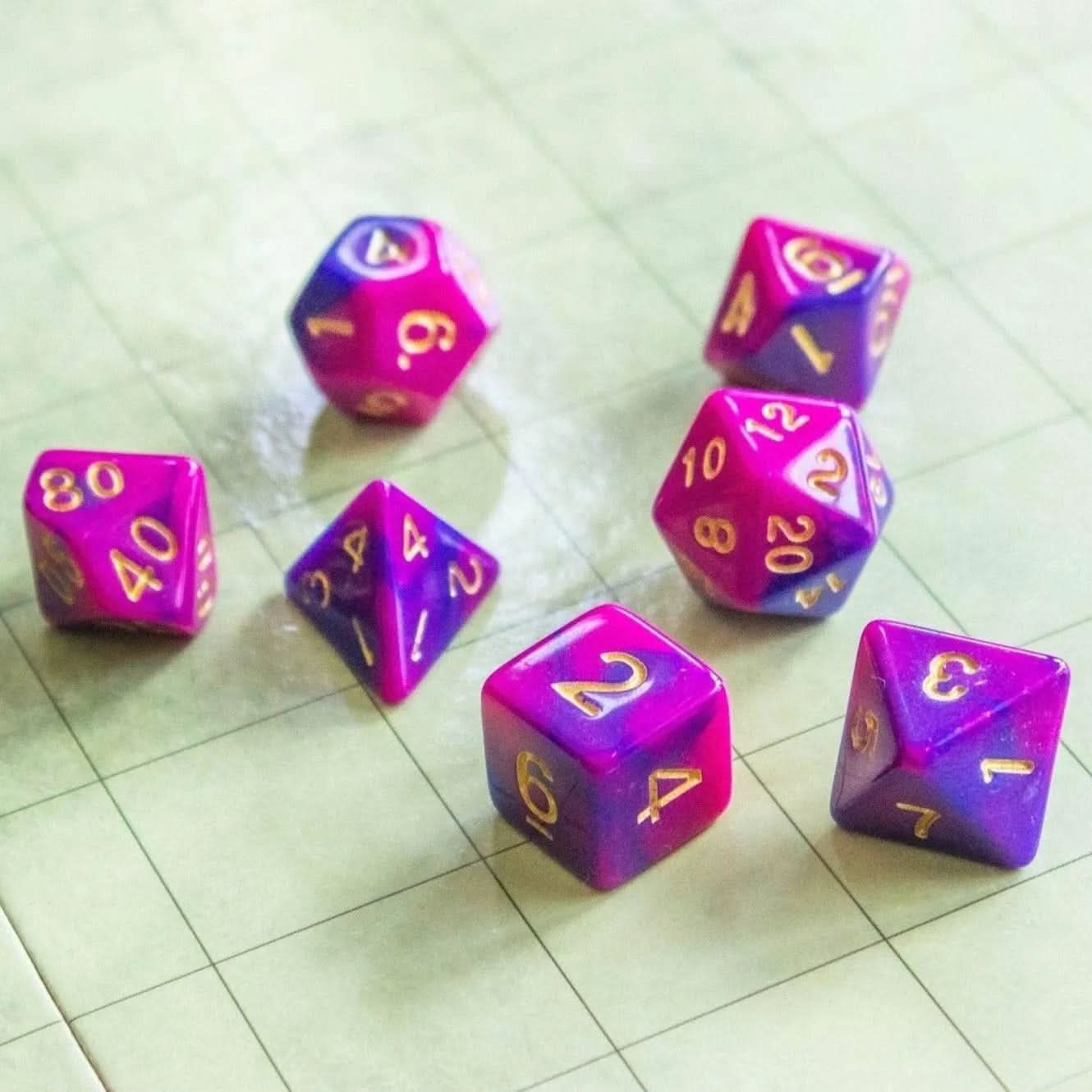 Slush-puppy Purple Dice - Mystery Dice Goblin