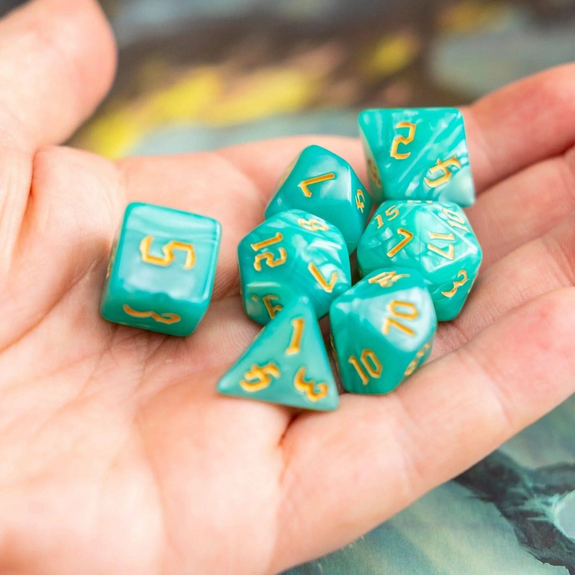 Turquoise Mist DnD Dice Set Dnd Dice turquoise-mist-dnd-dice-set-dnd-dice