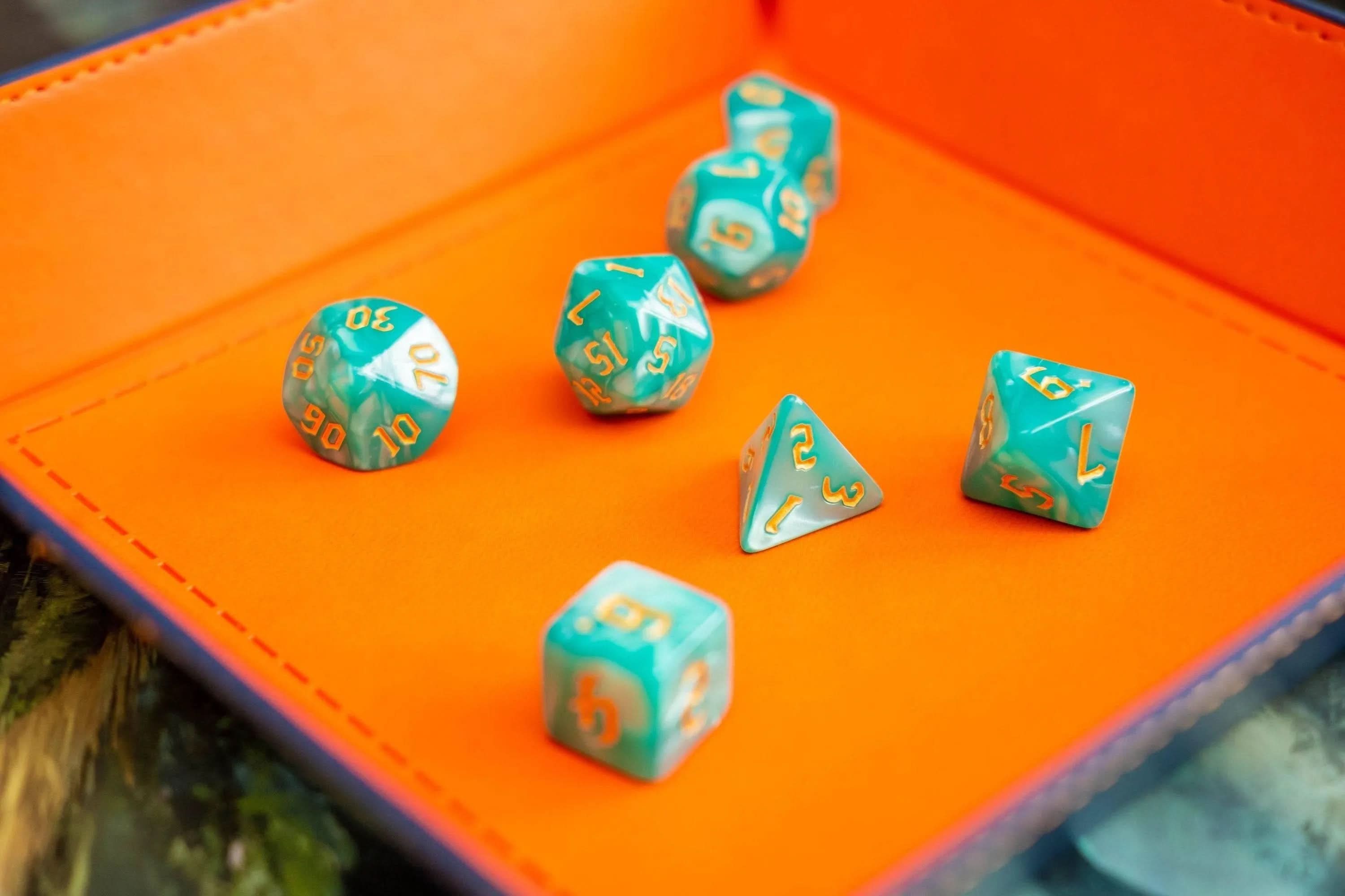Turquoise Mist Dice Set