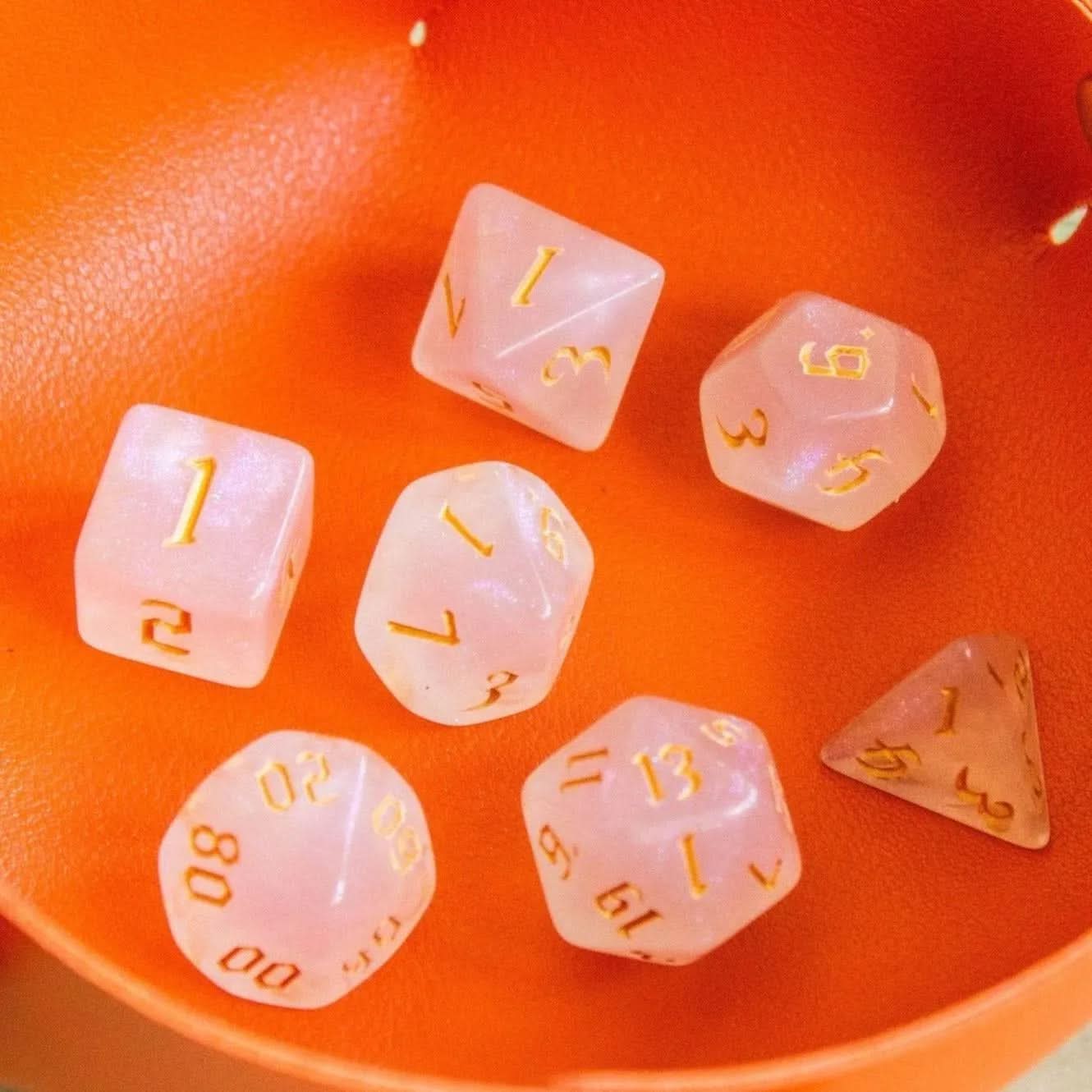 White Walker TTRPG Dice Set - Mystery Dice Goblin