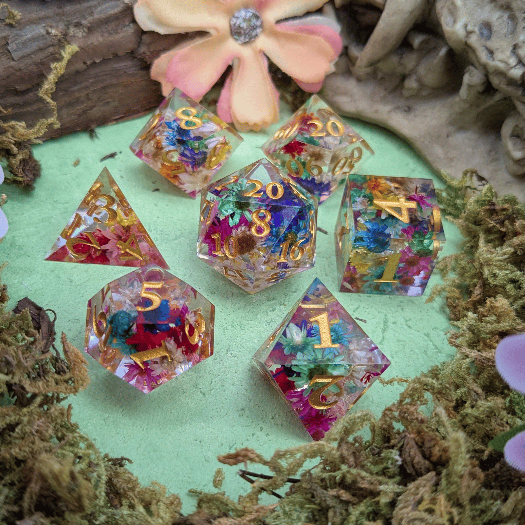 Flower Sharps Dice