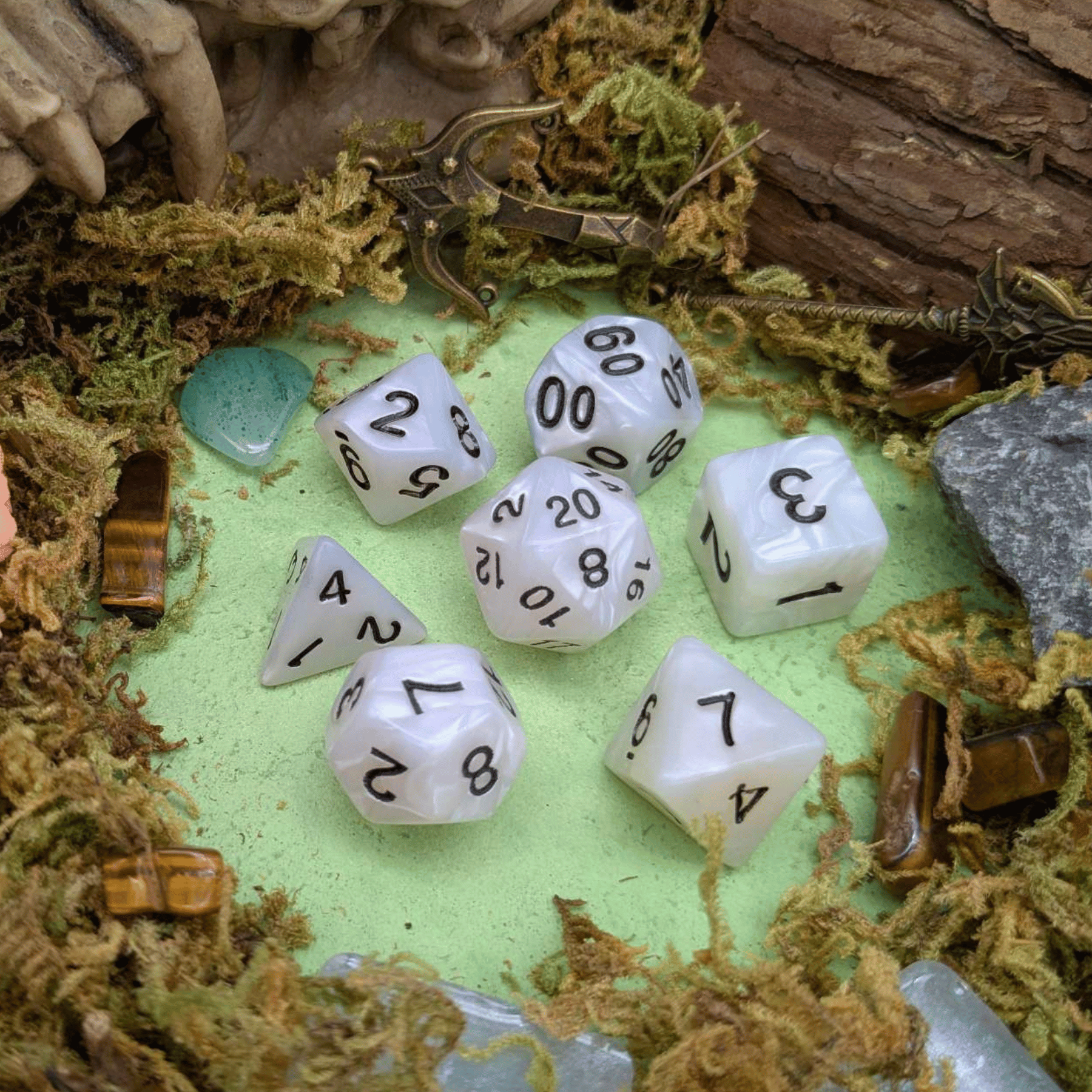 Pearl Opal Dice Set