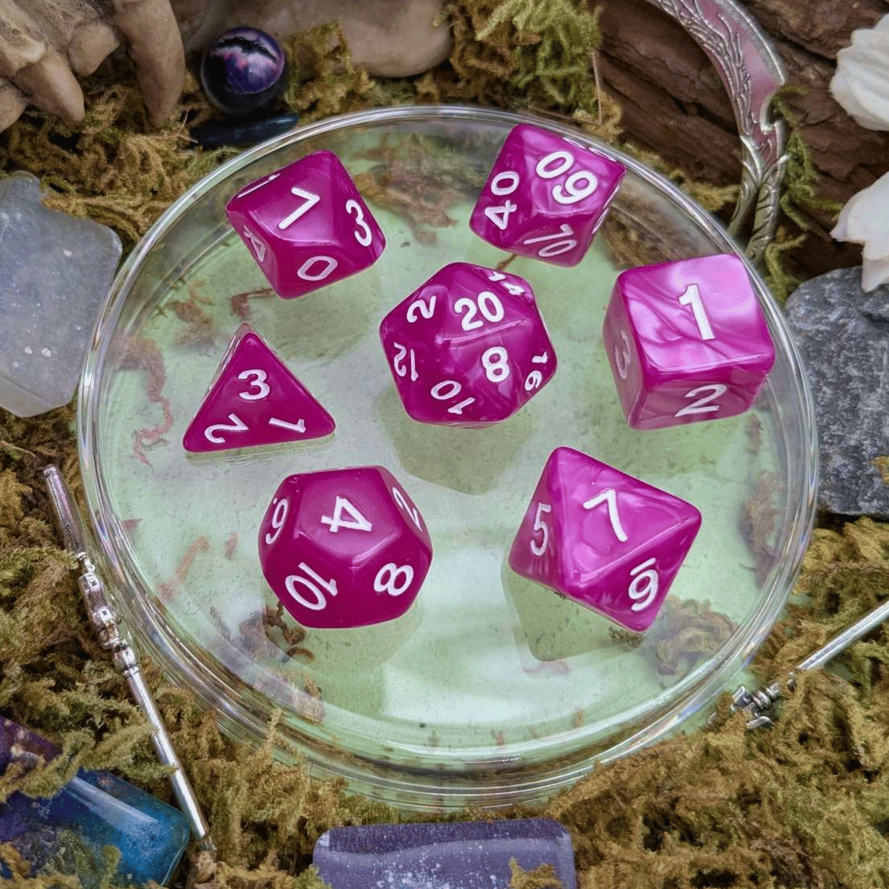 Pearl Pink Dice Set