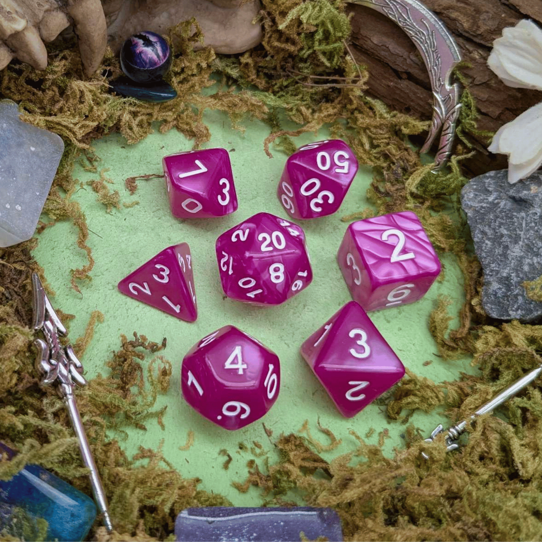 Pearl Pink Dice Set