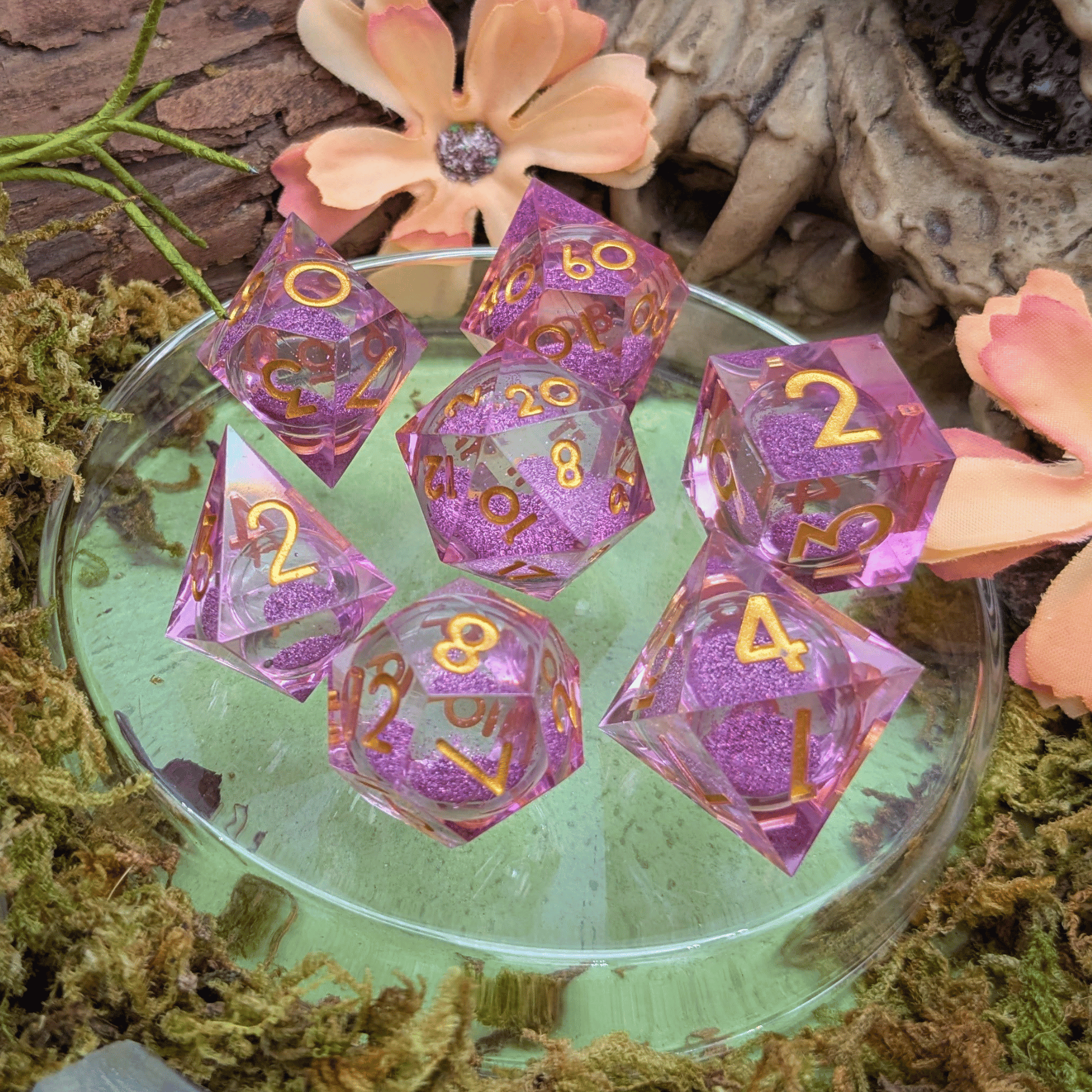 Enchanted Rose Liquid Core Dice