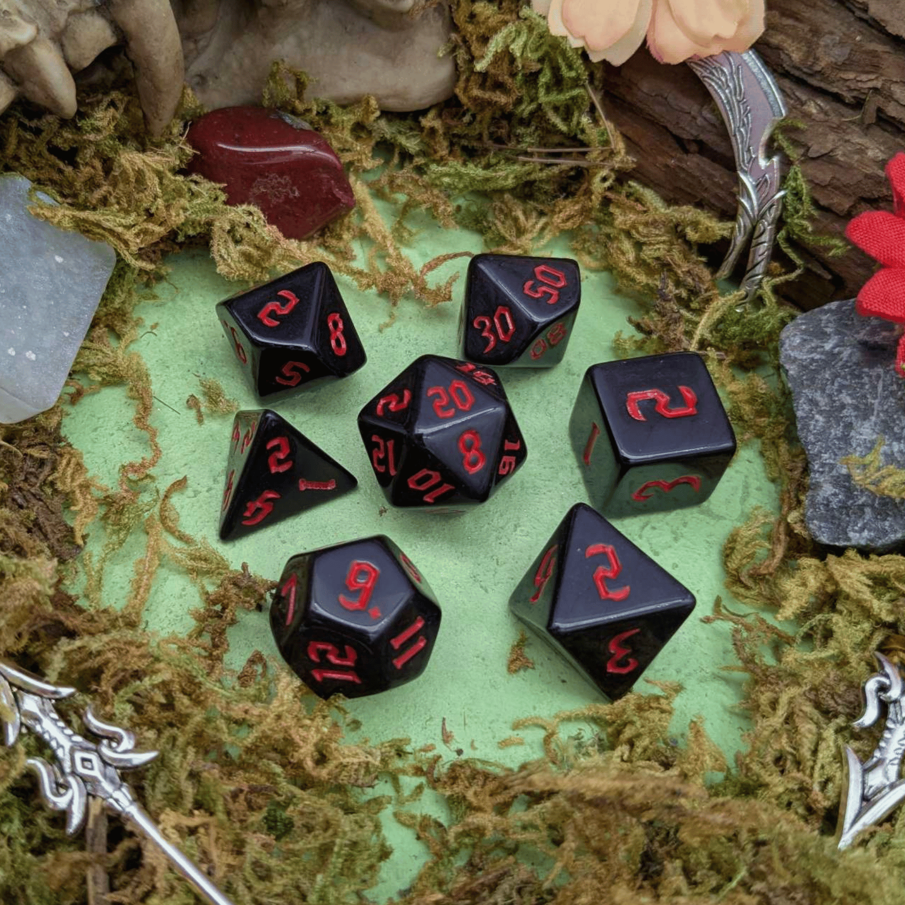 Red Witch Dice Set
