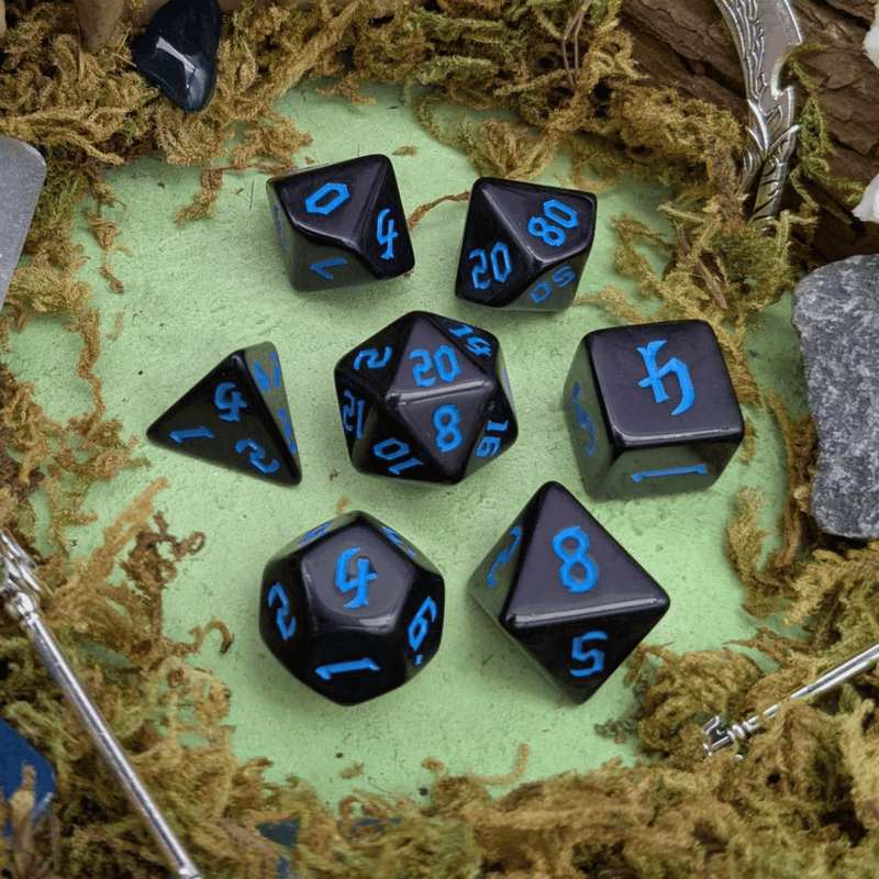 Blue Witch Dice Set