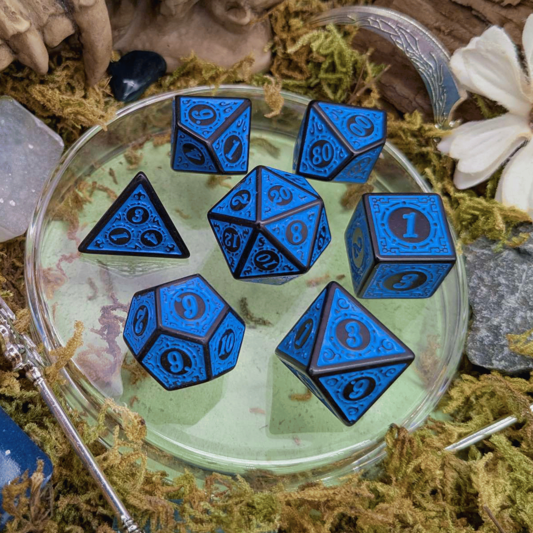 Blue Zoltar Dice Set