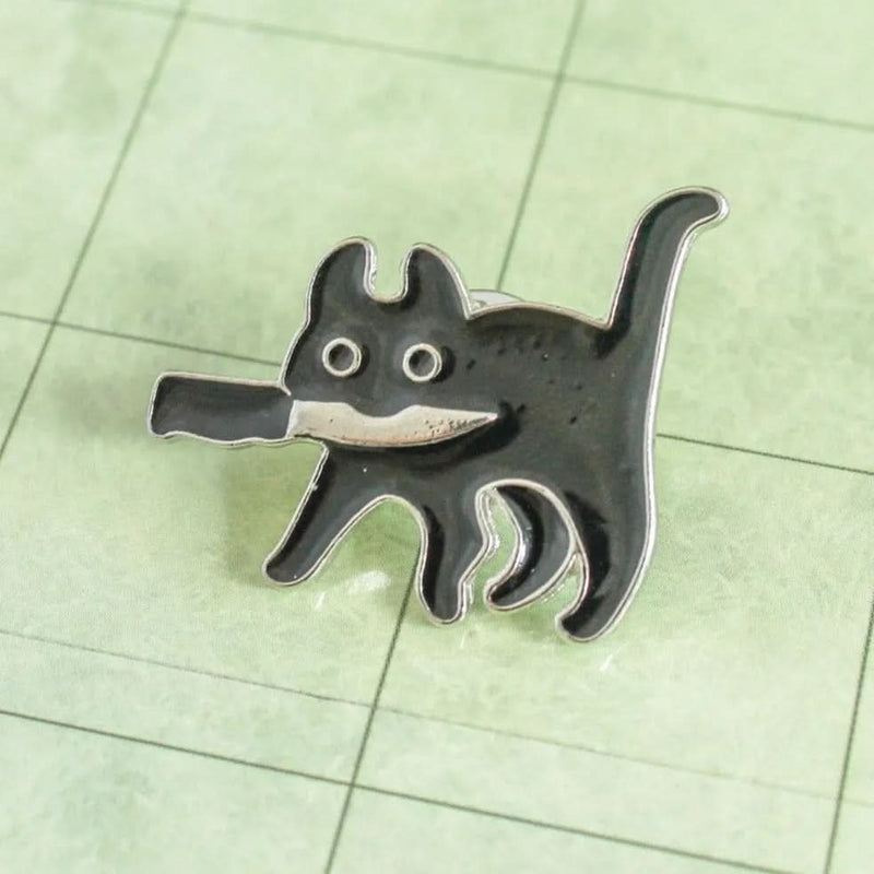 Gift Dagger Cat Pin