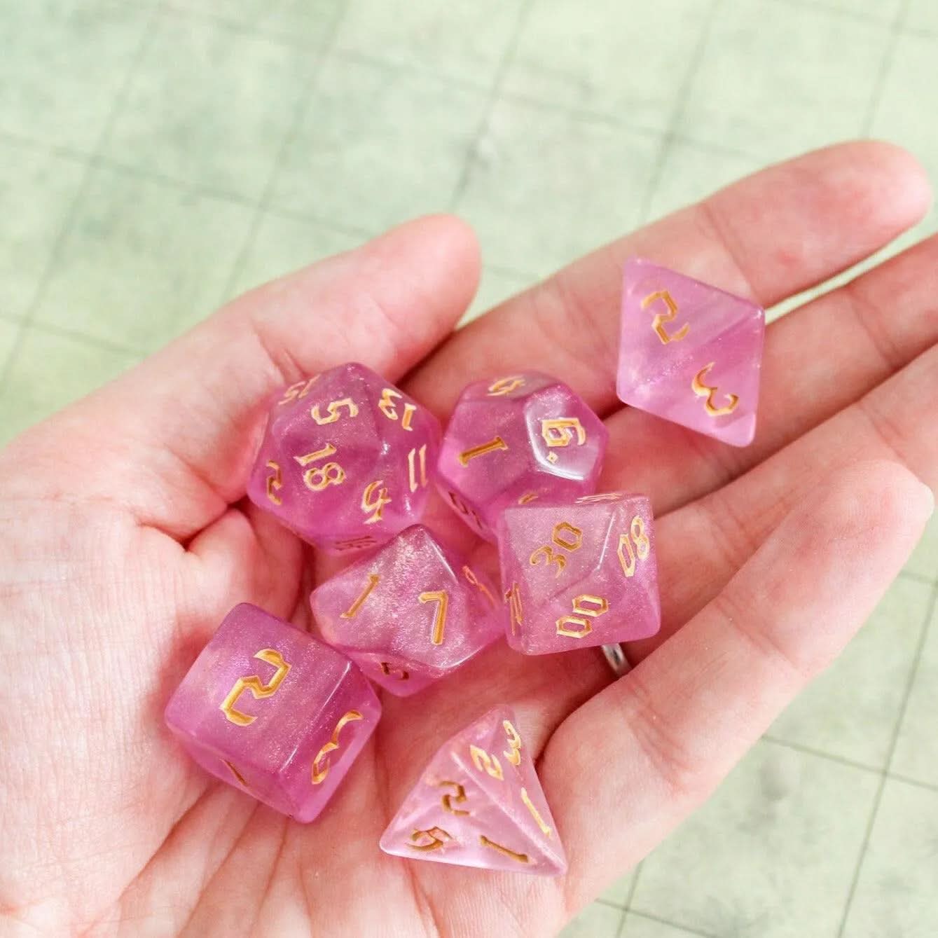 Rose Fog Dice Set