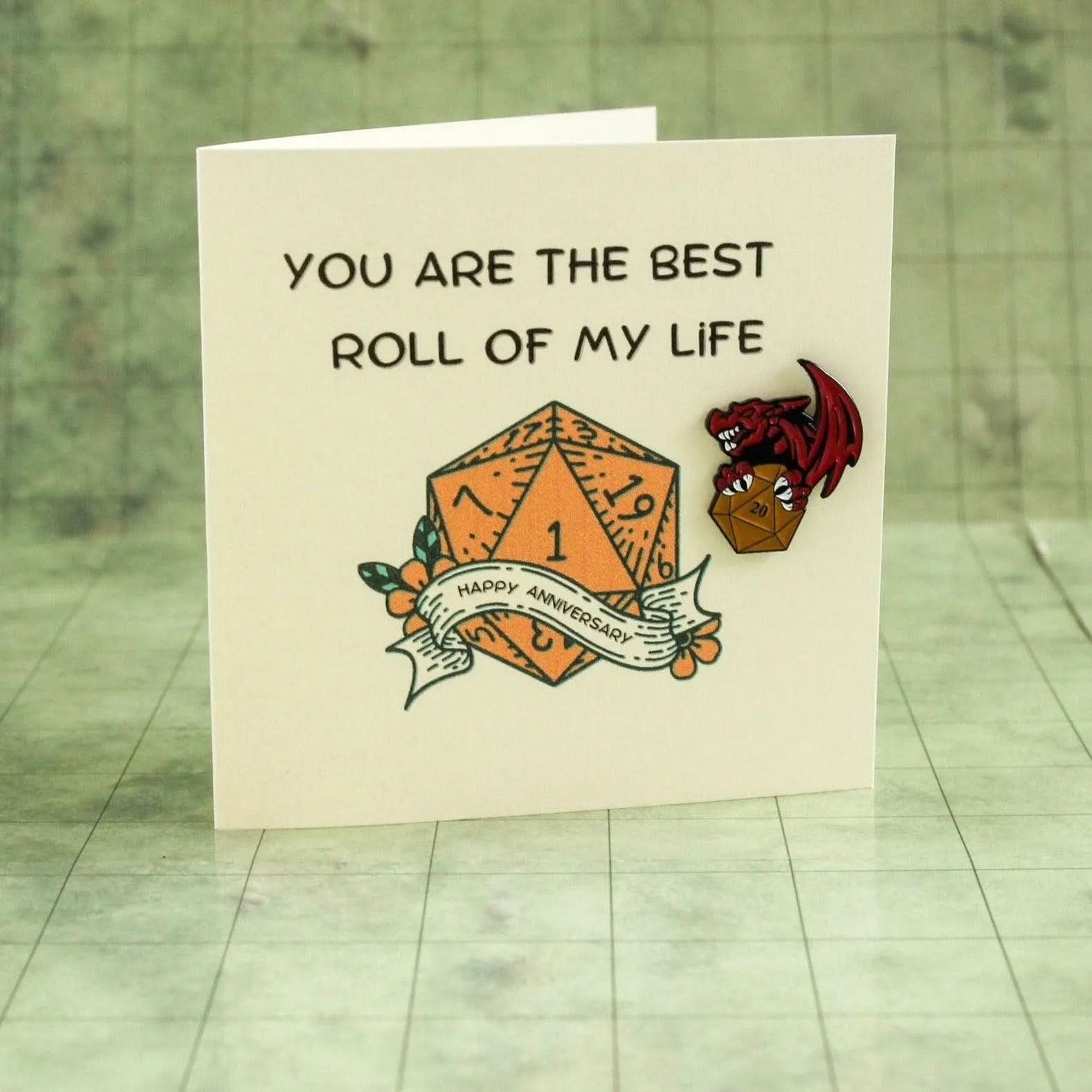 TTRPG You Are The Best Roll of My Life Romance Love Card | Card | TTRPG Card | TTRPG Present | TTRPG Love | TTRPG Gift