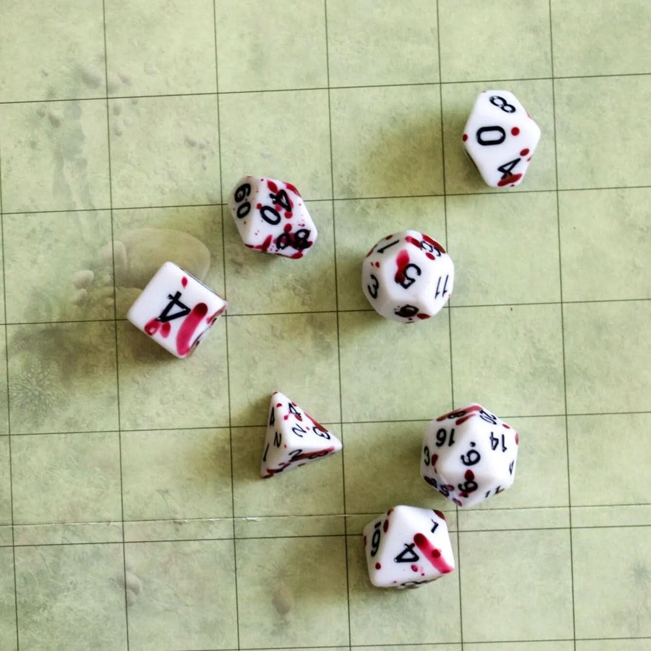Rouge Splatter Dice Set