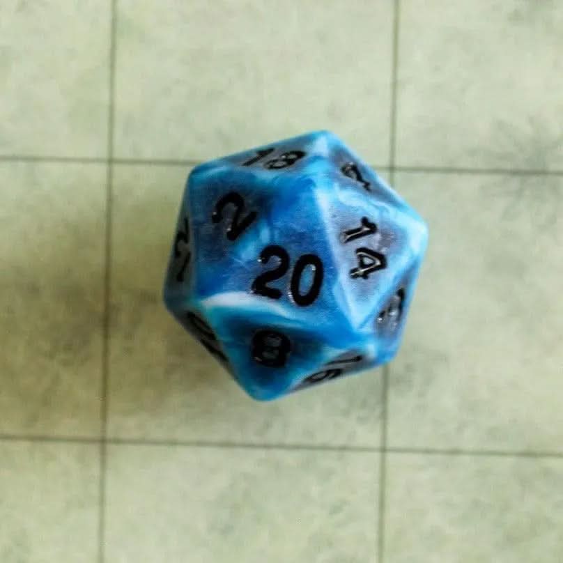 Archaic Dark Blue Dice Set