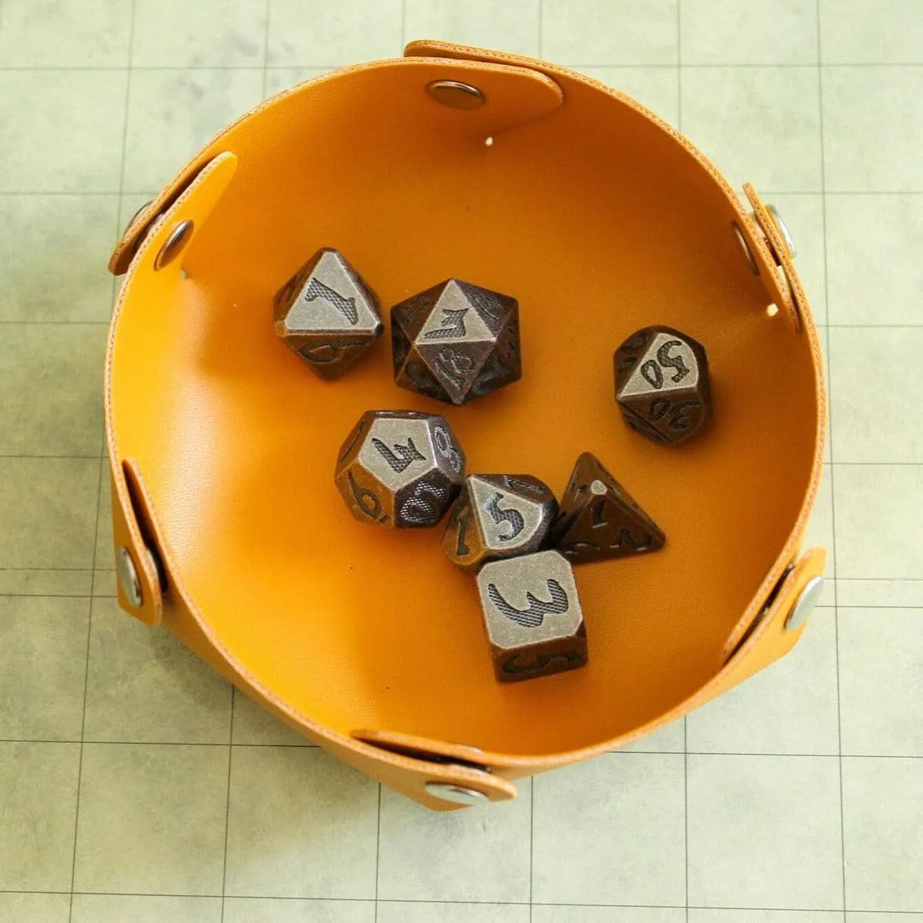 Black Metal TTRPG Dice Set | Dice | Metal Dice Tabletop Set