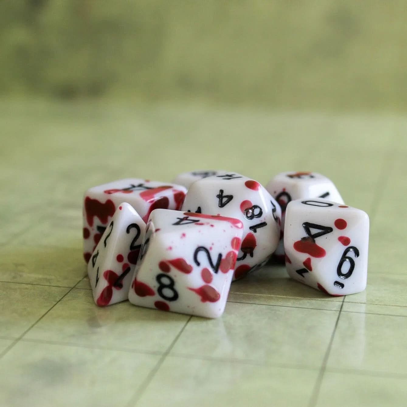 Rouge Splatter Dice Set