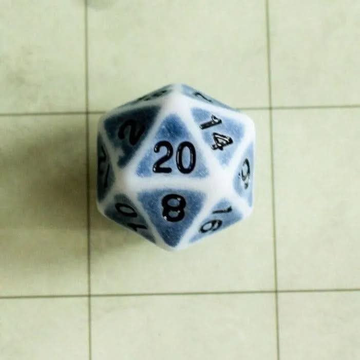 Archaic Light Blue Dice Set