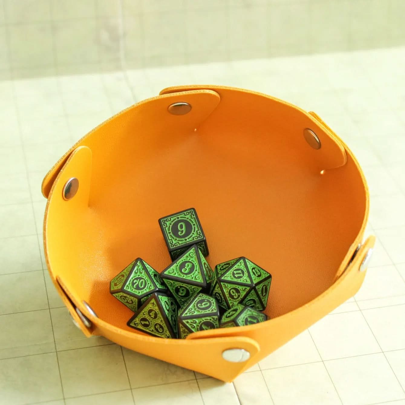 Green Zoltar Dice Set
