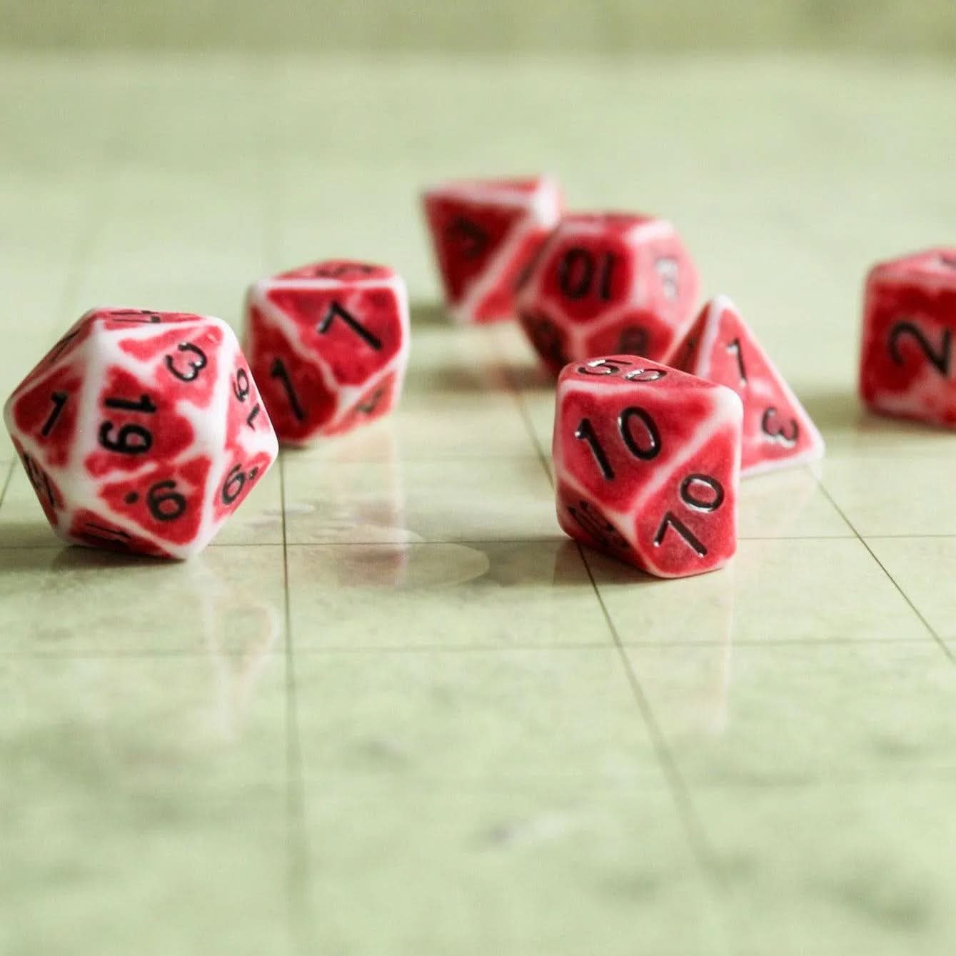 Archaic Light Red Dice Set