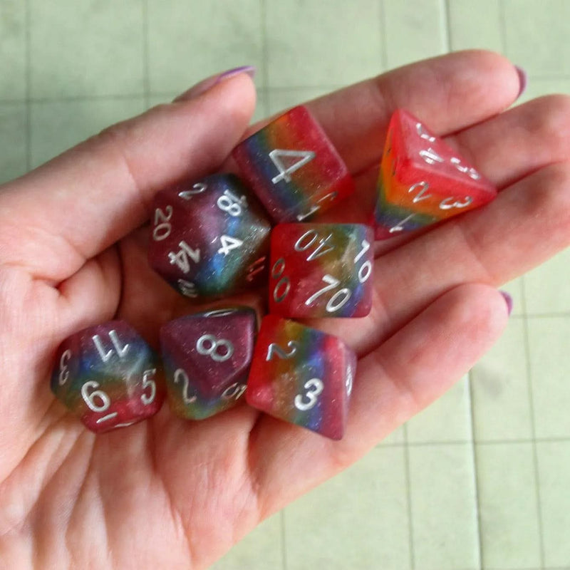 Rainbow Pride Flag Dice Set
