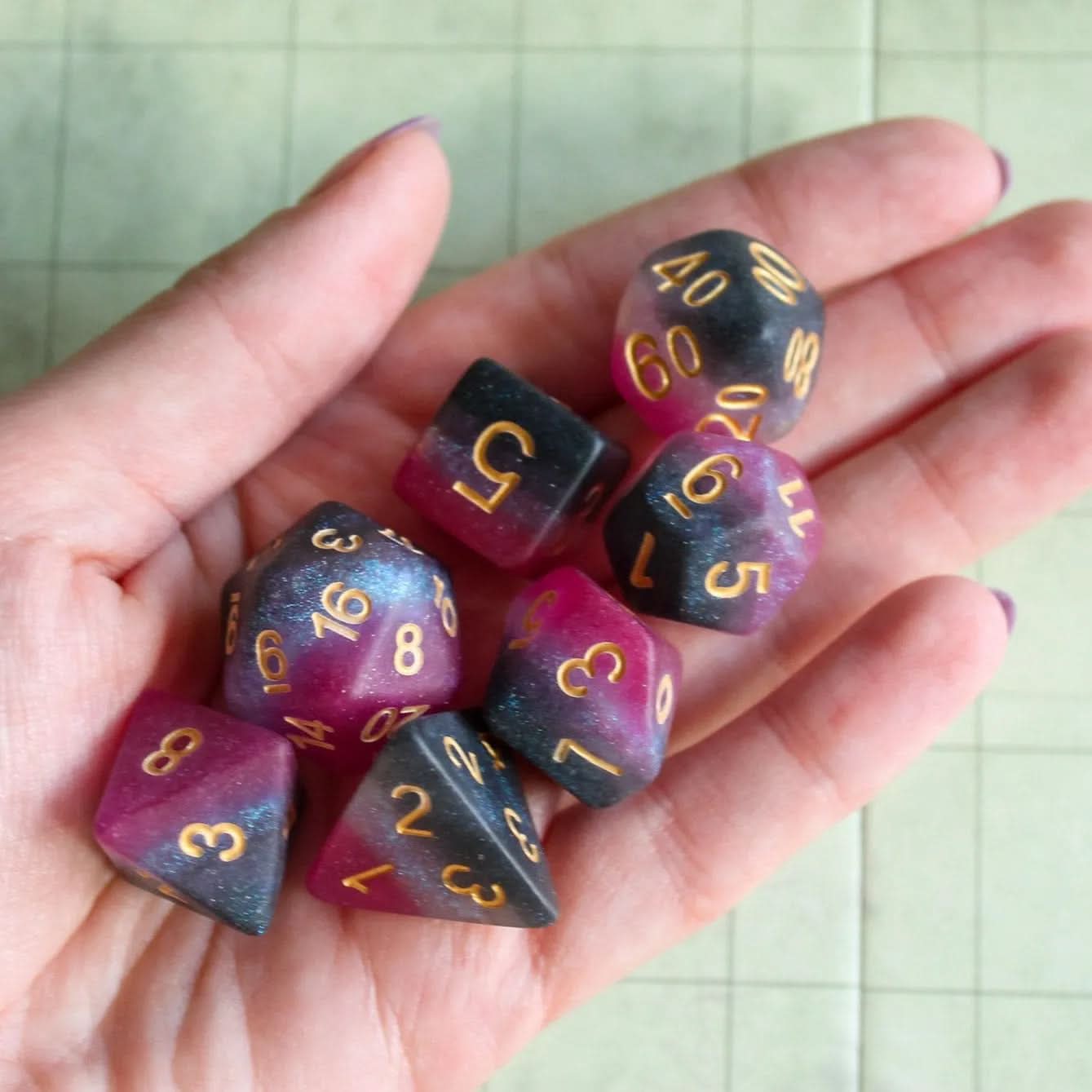 Asexual Pride Flag Dice Set