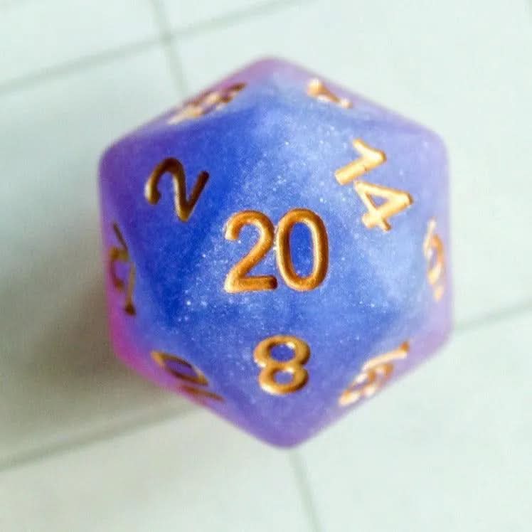 Bi-Sexual Flag Dice, celebrate diversity and roll with style with these stunning multicoloured polyhedral dice - MysteryDiceGoblins