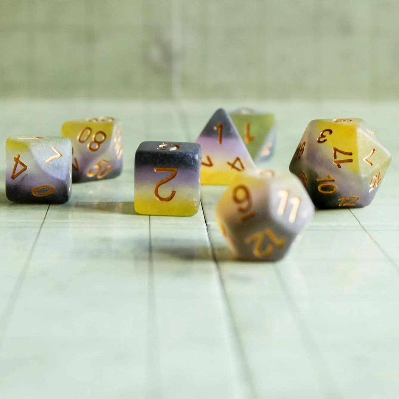 Non-Binary Pride Flag Dice Set