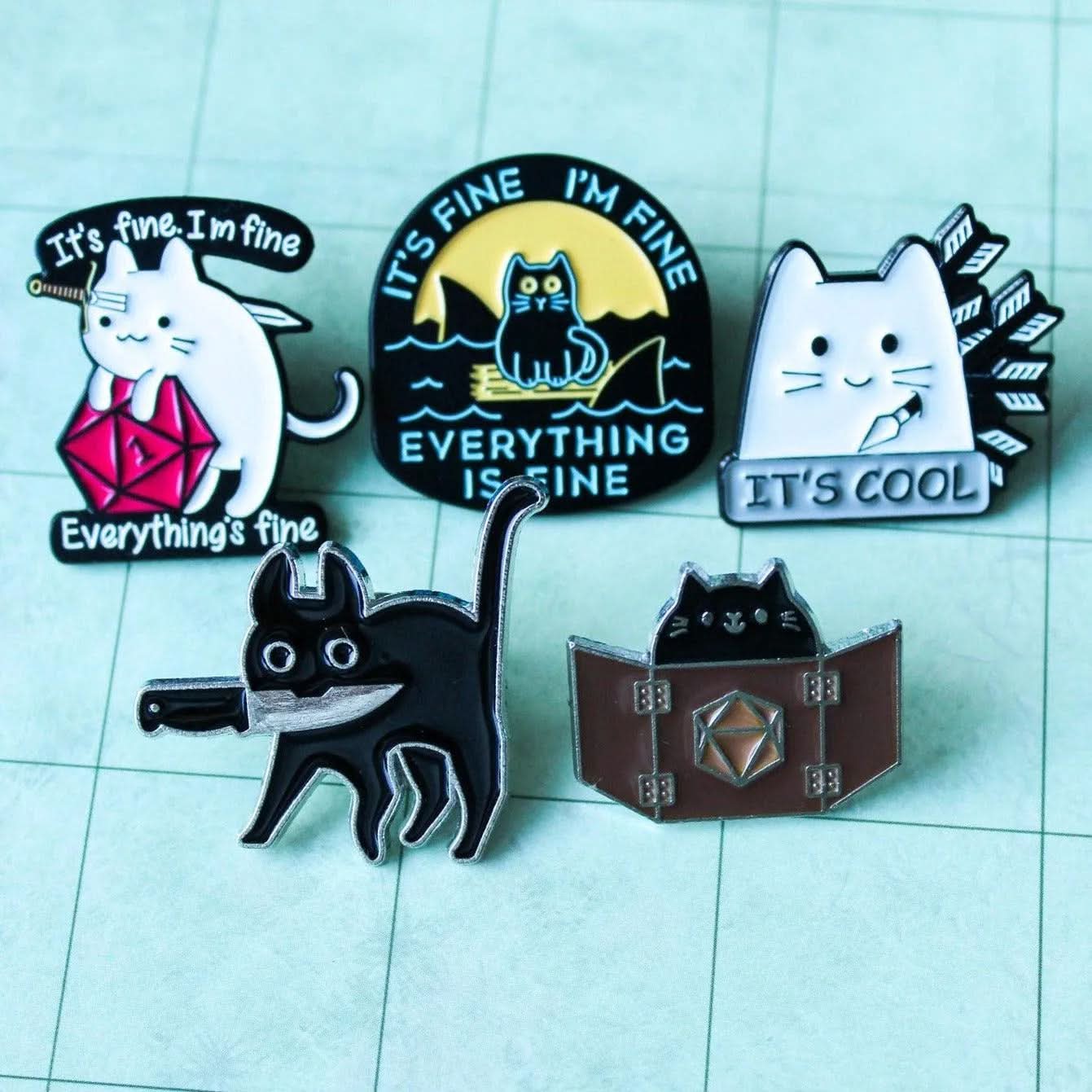 TTRPG Crazy For Cats Set | Dungeon and Dragons, Mystery Dice Cats Box, includes mystery dice packs, never the same sets | TTRPG Dice - MysteryDiceGoblins