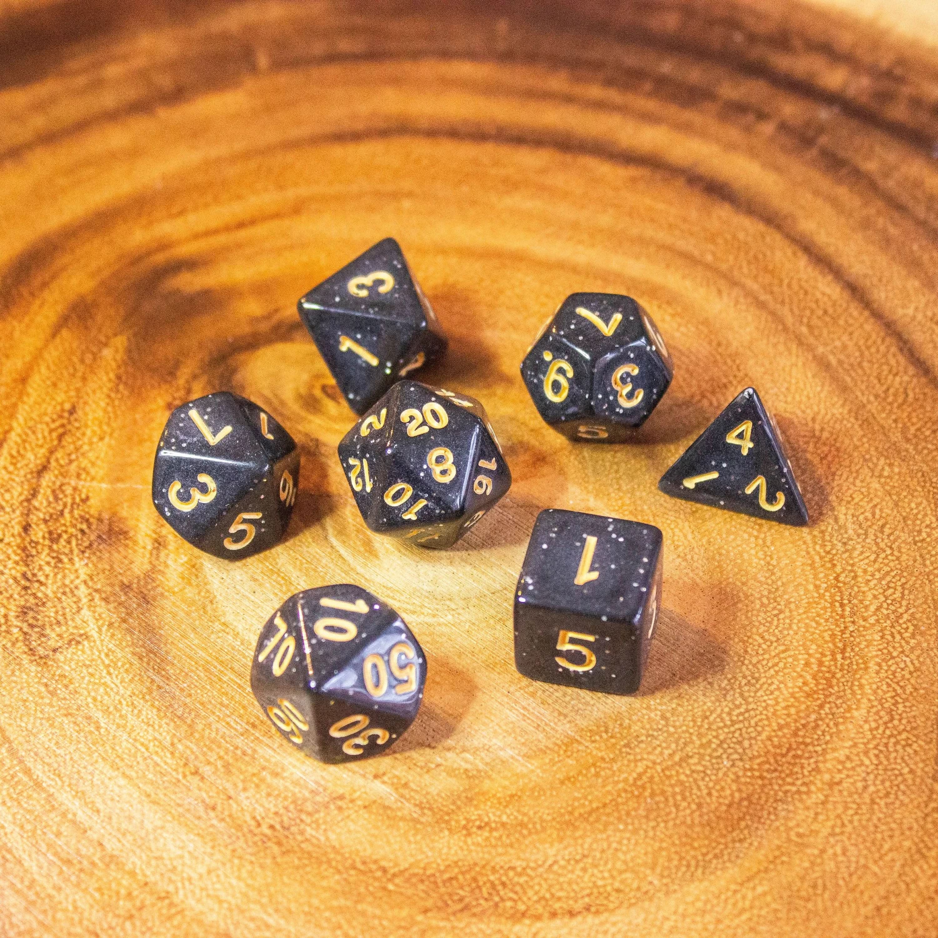 Black Shimmer Dice